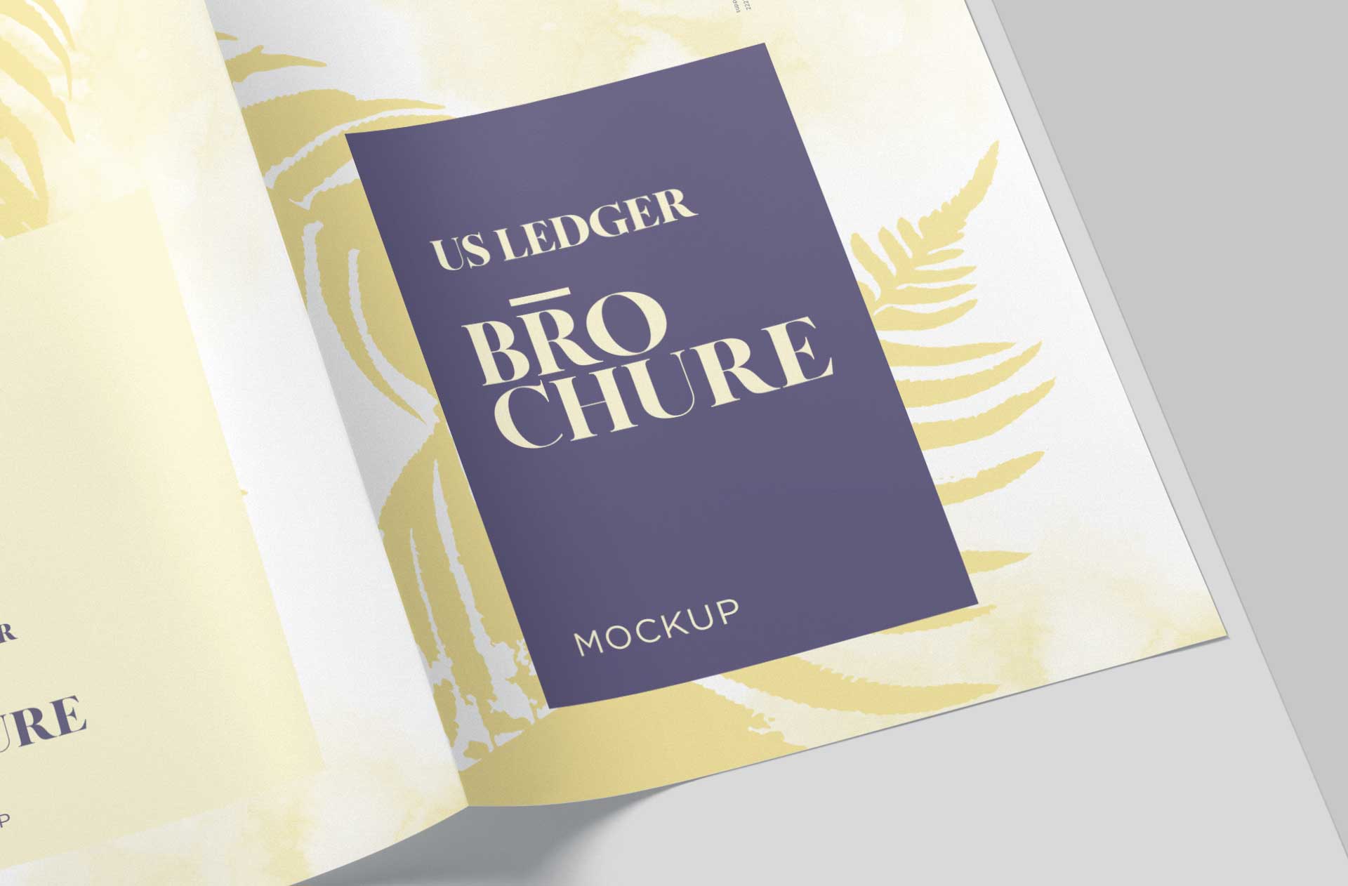 A4 brochure mockup