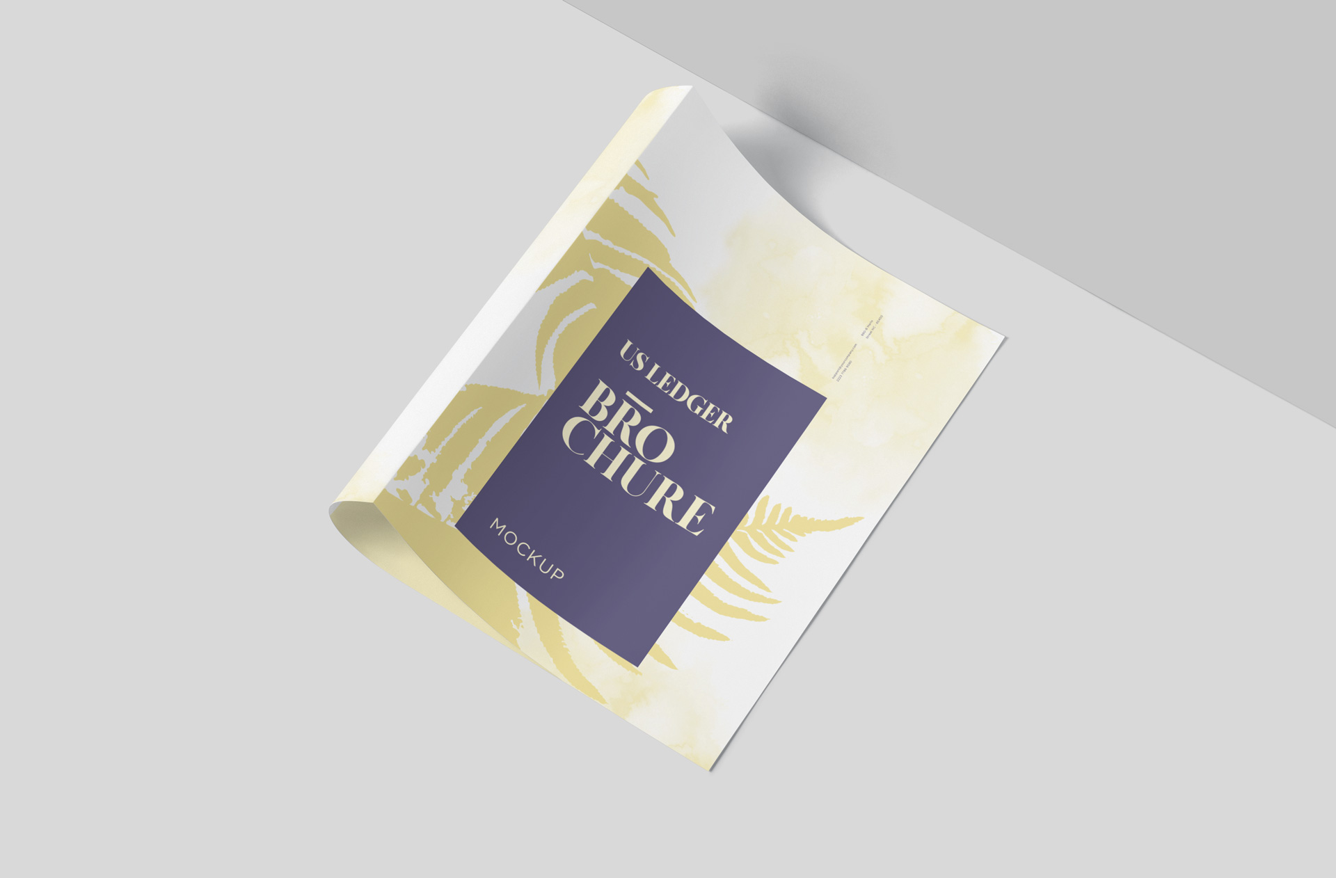 Professional US Ledger Brochure Mockup Cover Design