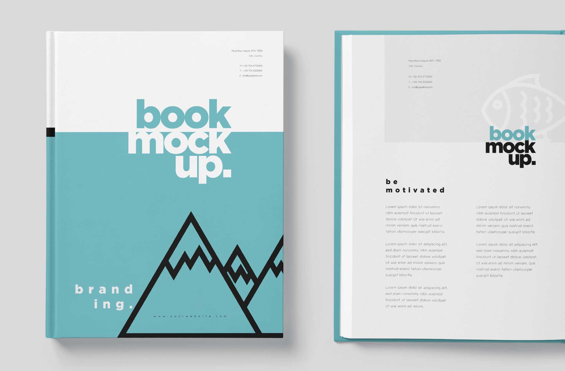 advertising book mockup