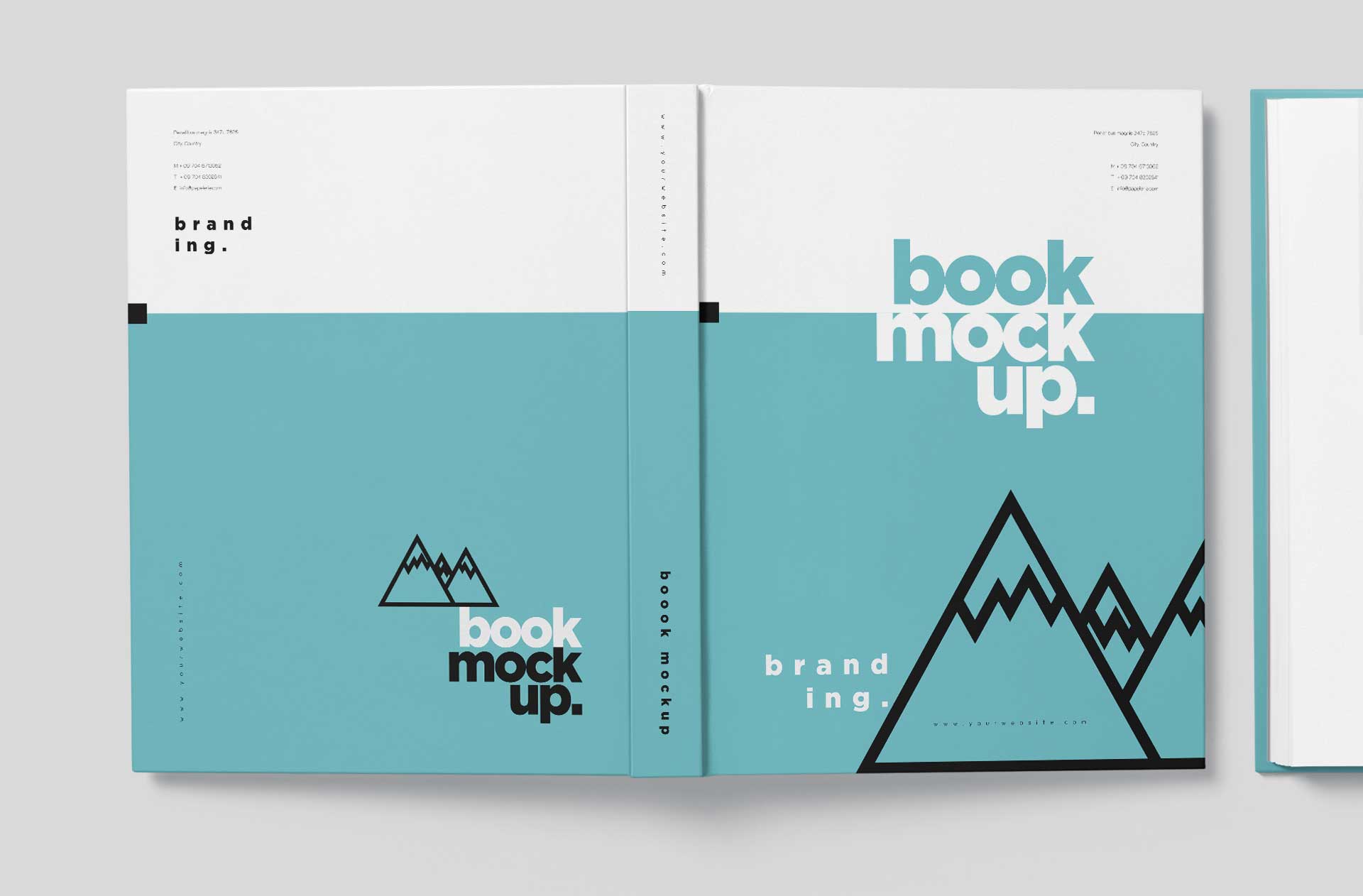 advertising book PSD