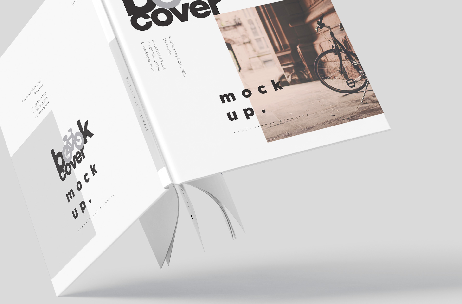 advertising book mockup