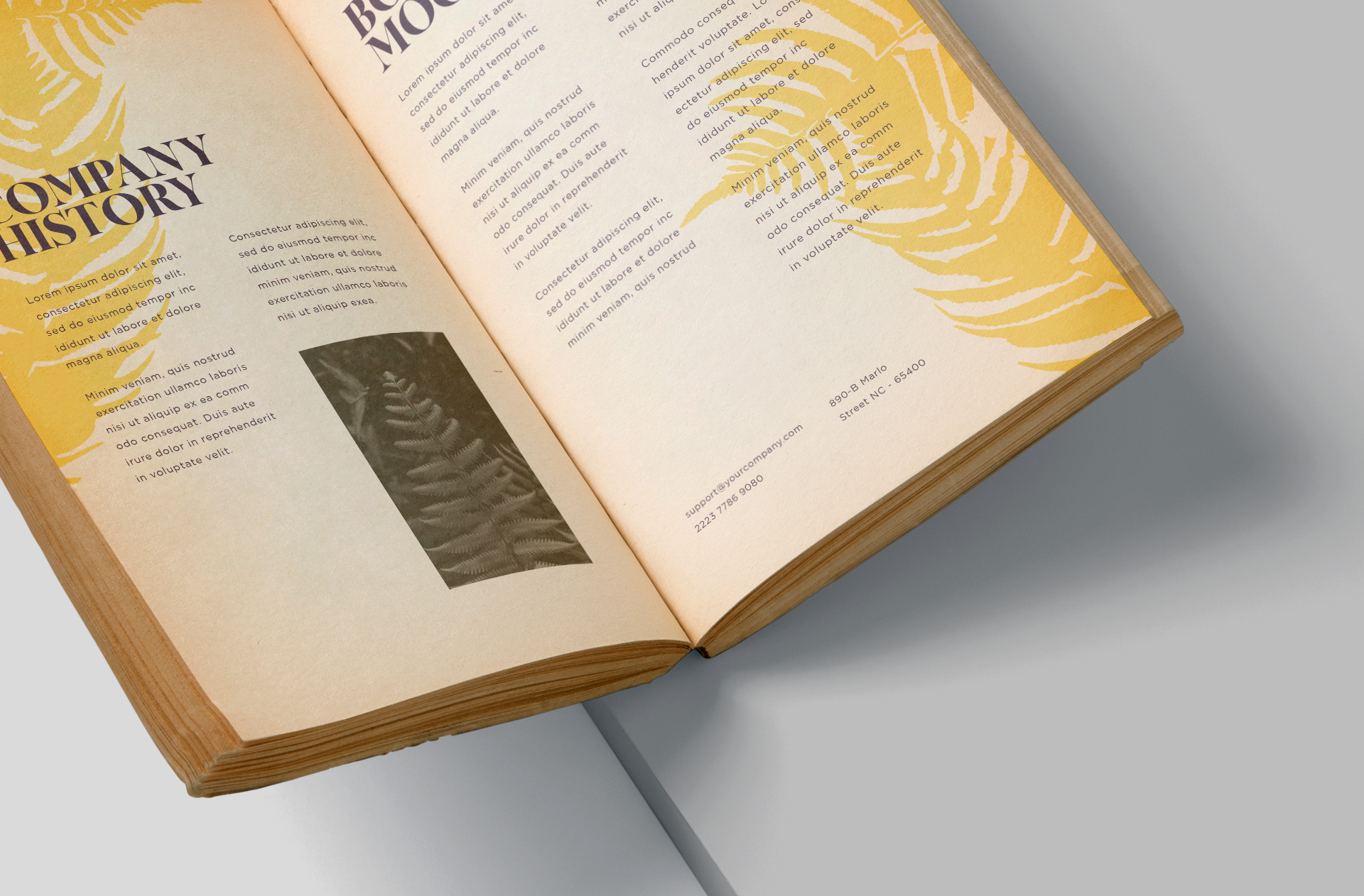 advertising book design