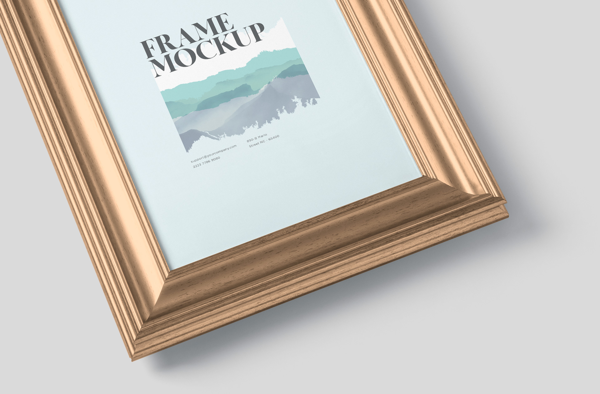 advertising frame mockup