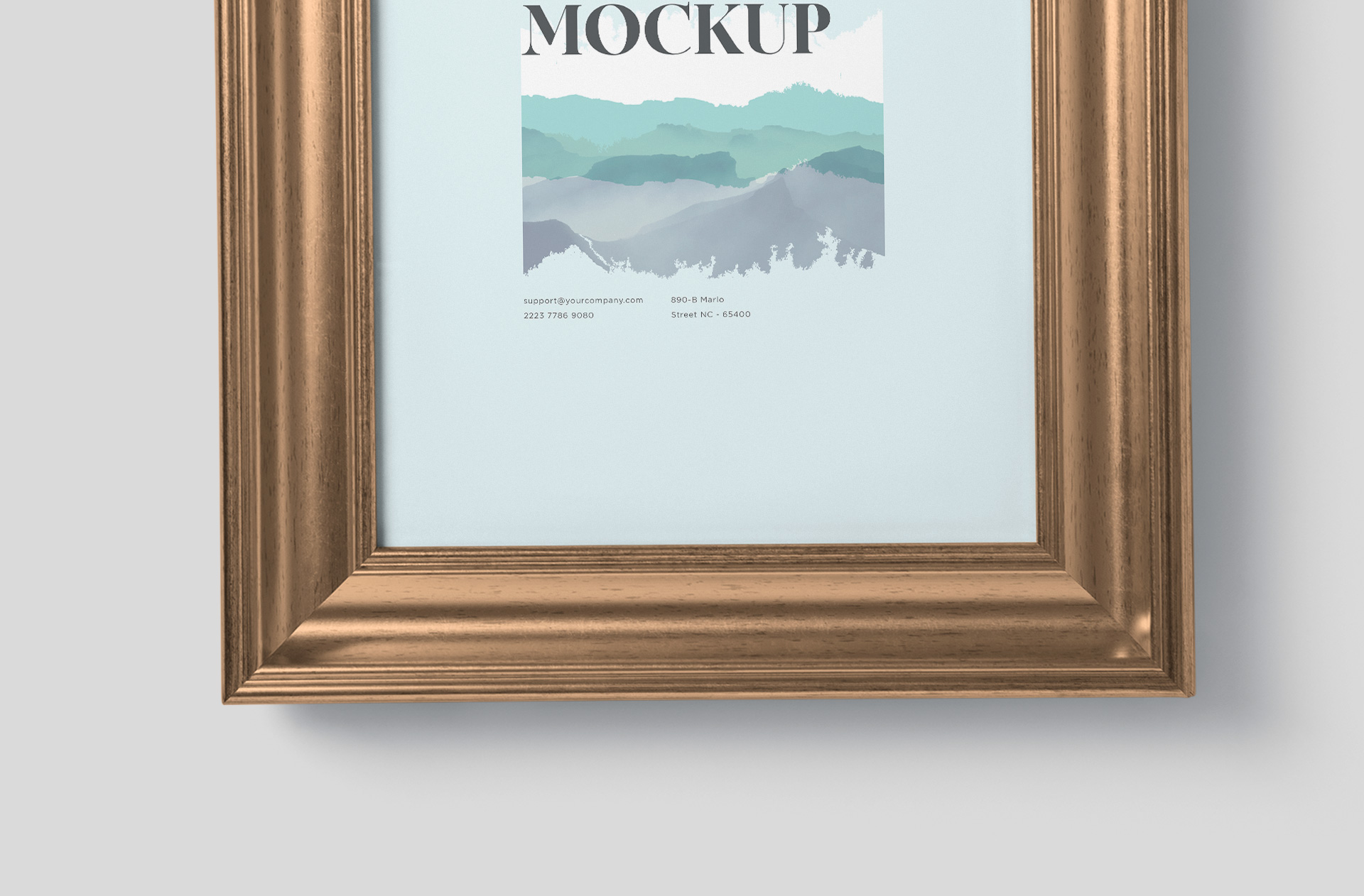 advertising frame design