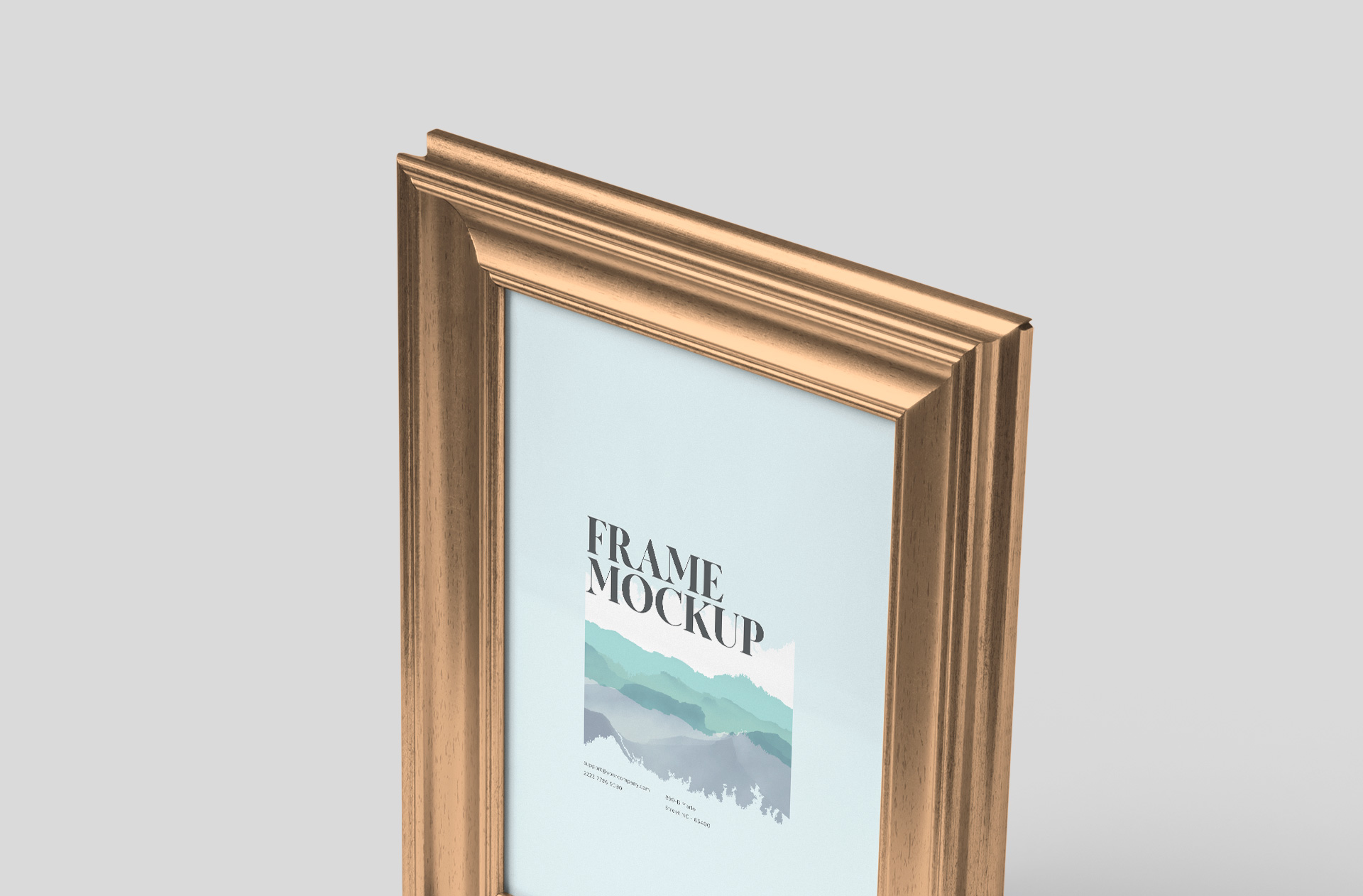 advertising frame mockup