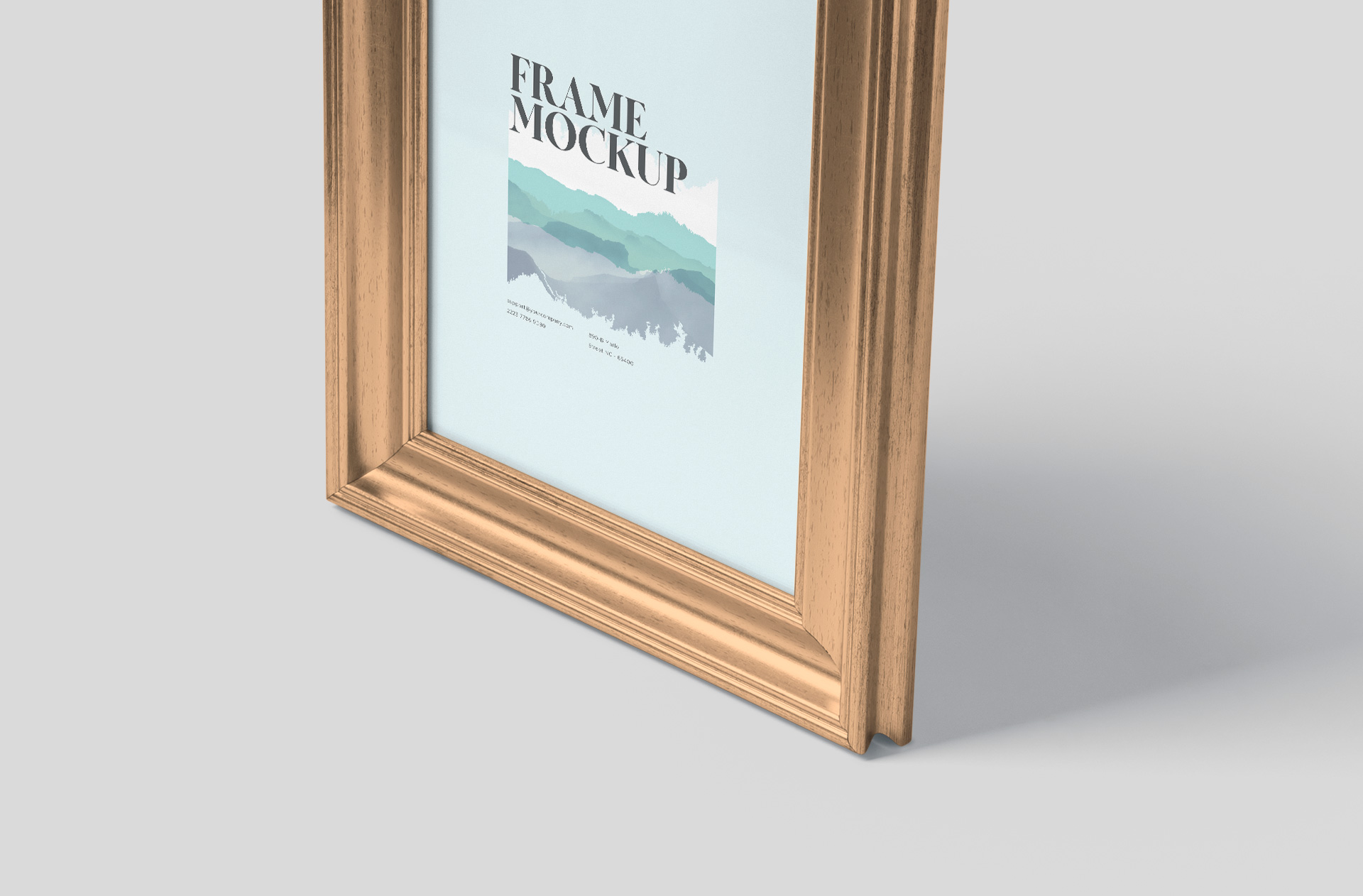 advertising frame mockup