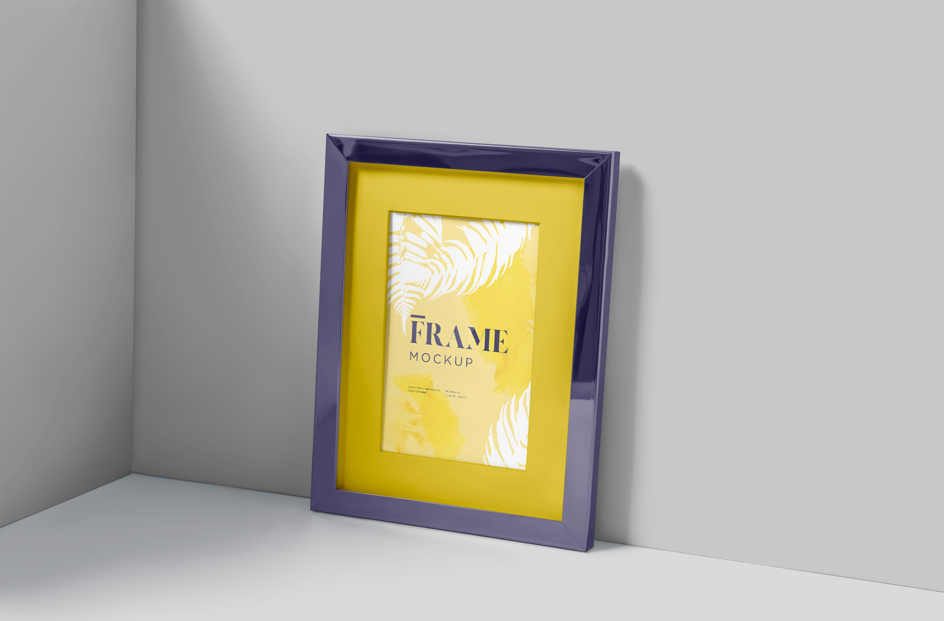 Classic Glossy Frame Mockup Modern Home Decor