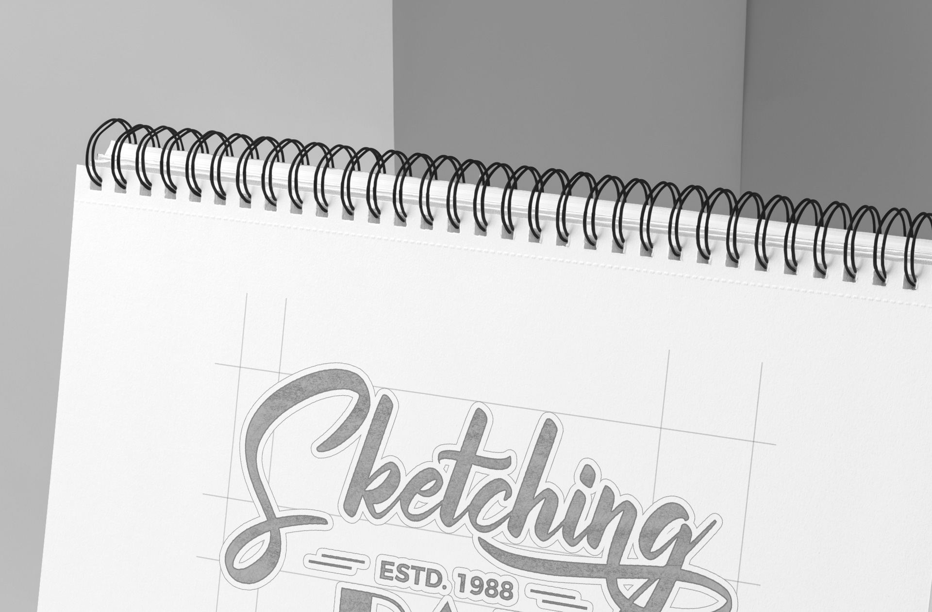 advertising notebook mock-up