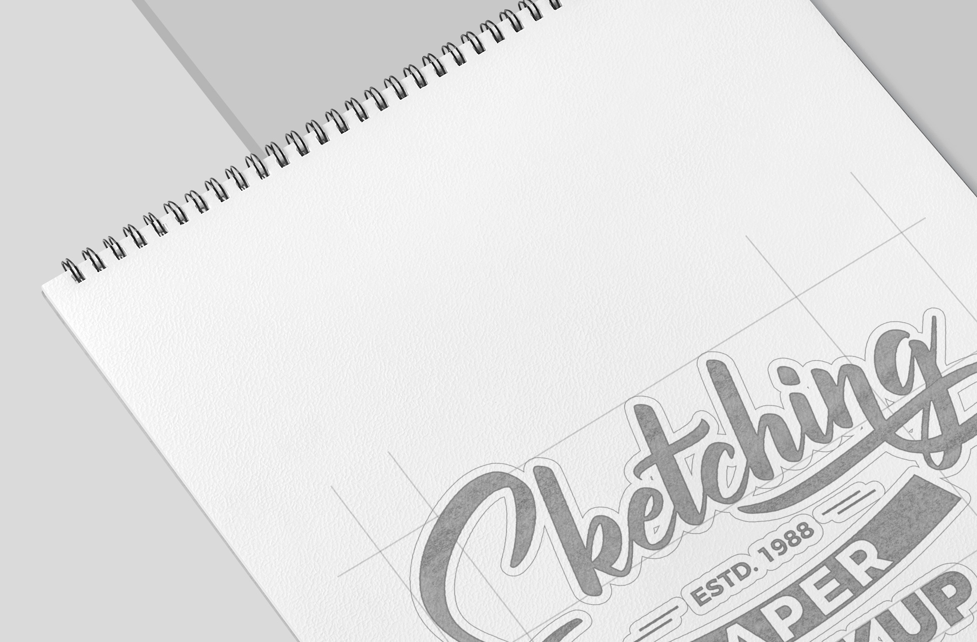 elegant paper mock-up