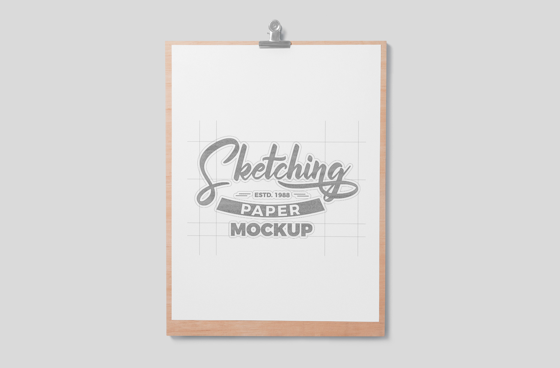 Clipboard Paper Mockup Professional Art Display