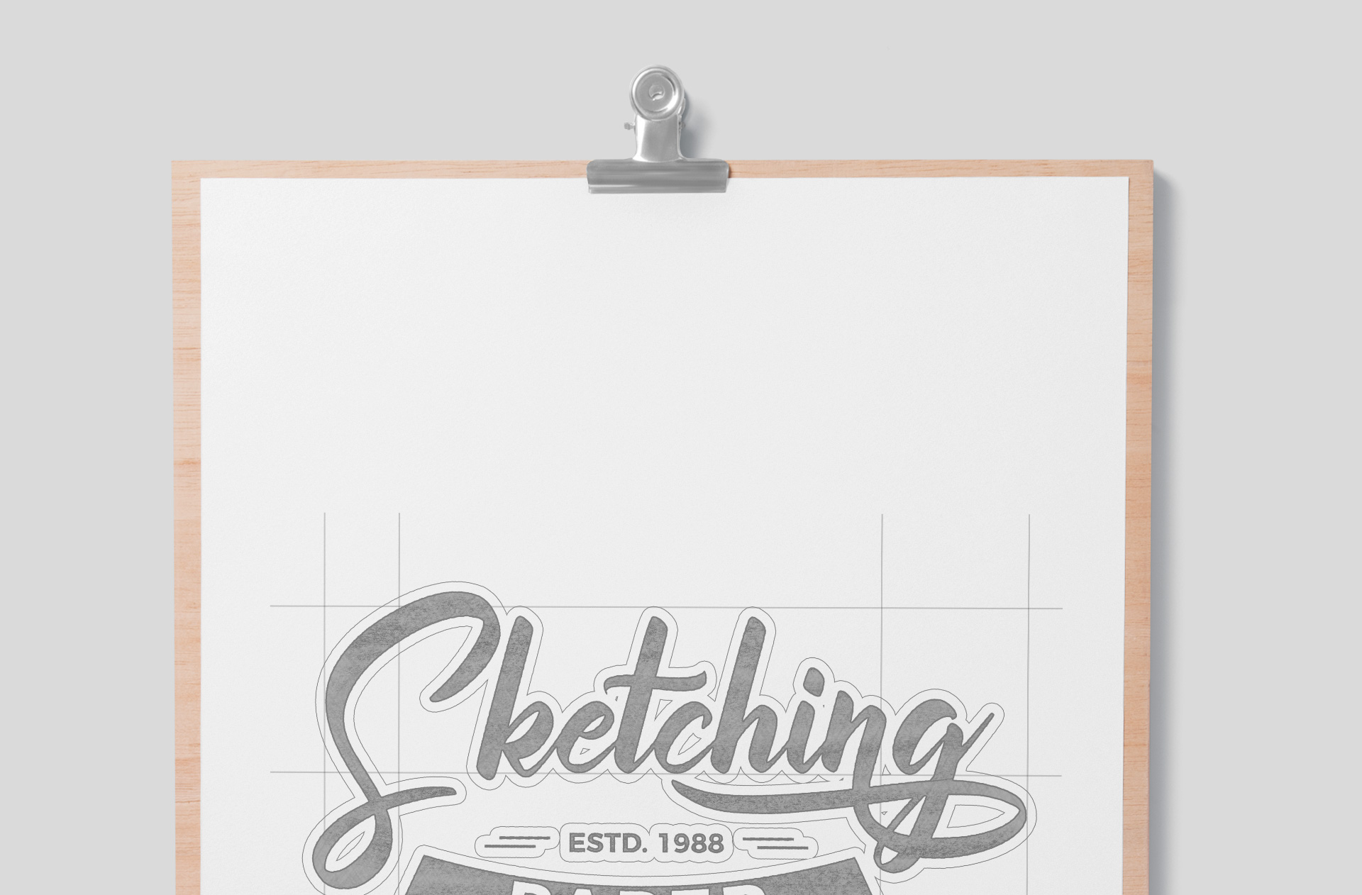 clipboard paper mockup