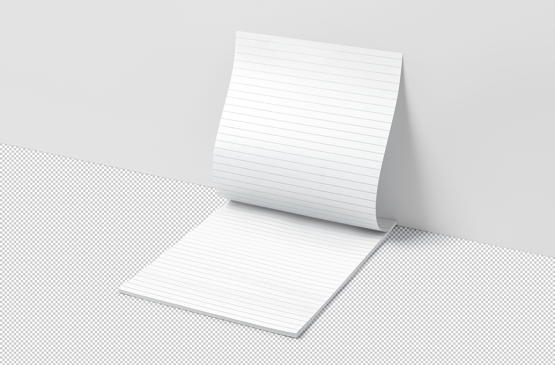 A5 notepad PSD