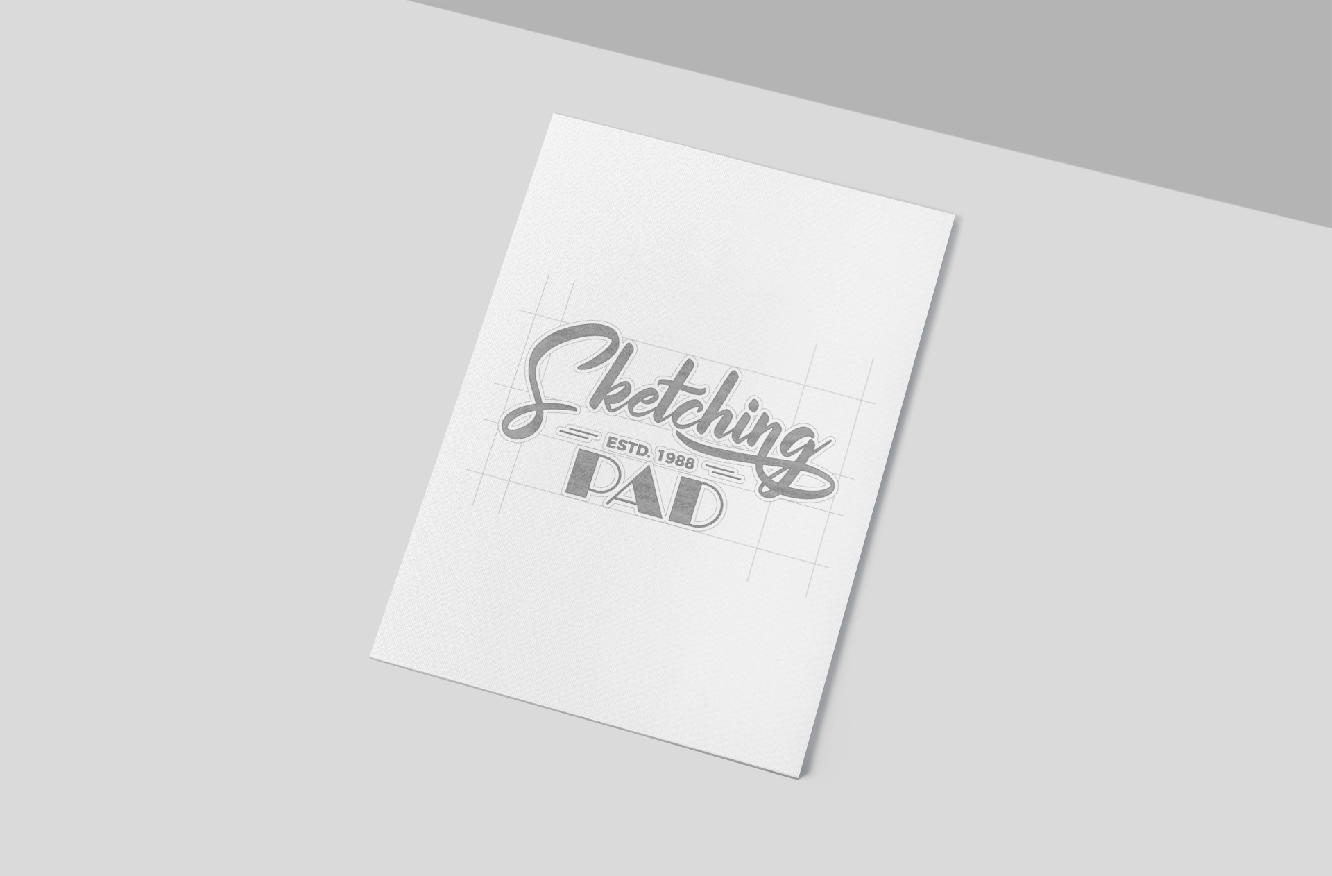 Minimalist Sketch Pad Mockup Clean Paper Layout