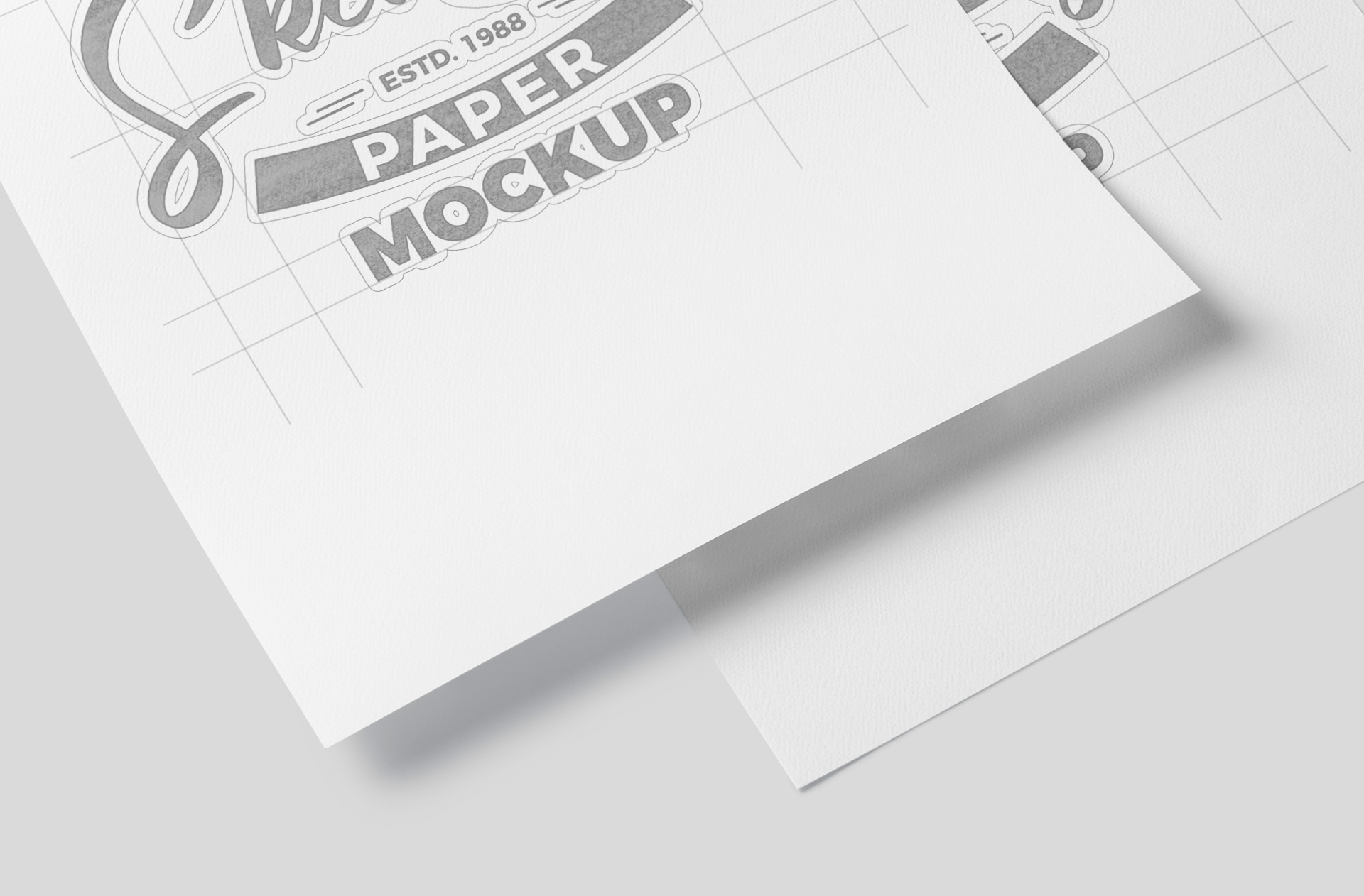 A4 paper mockup
