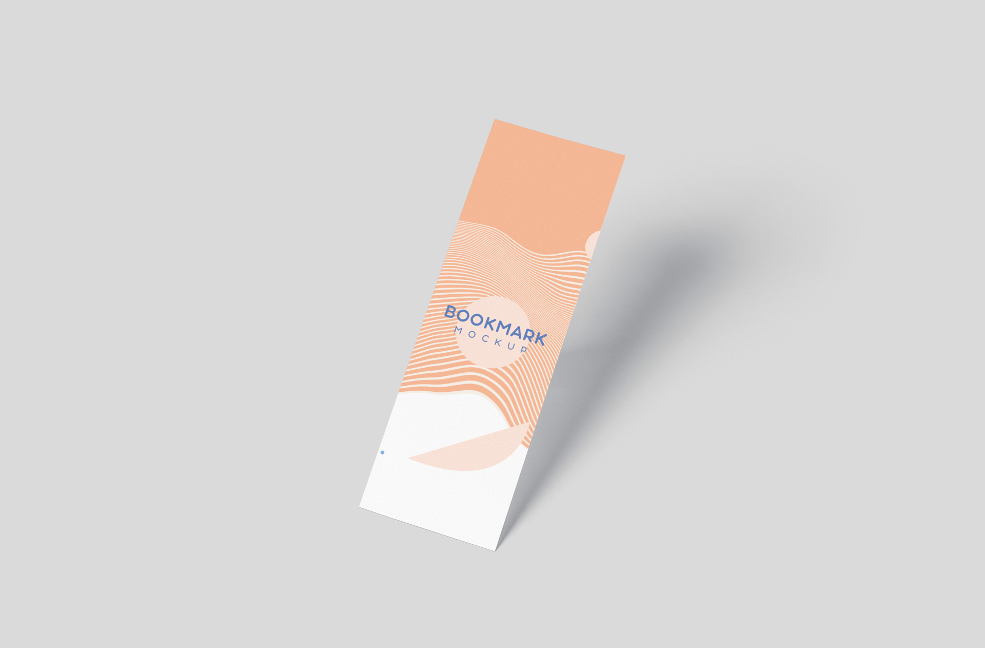 Minimalist Bookmark Mockup Floating Vertical Design