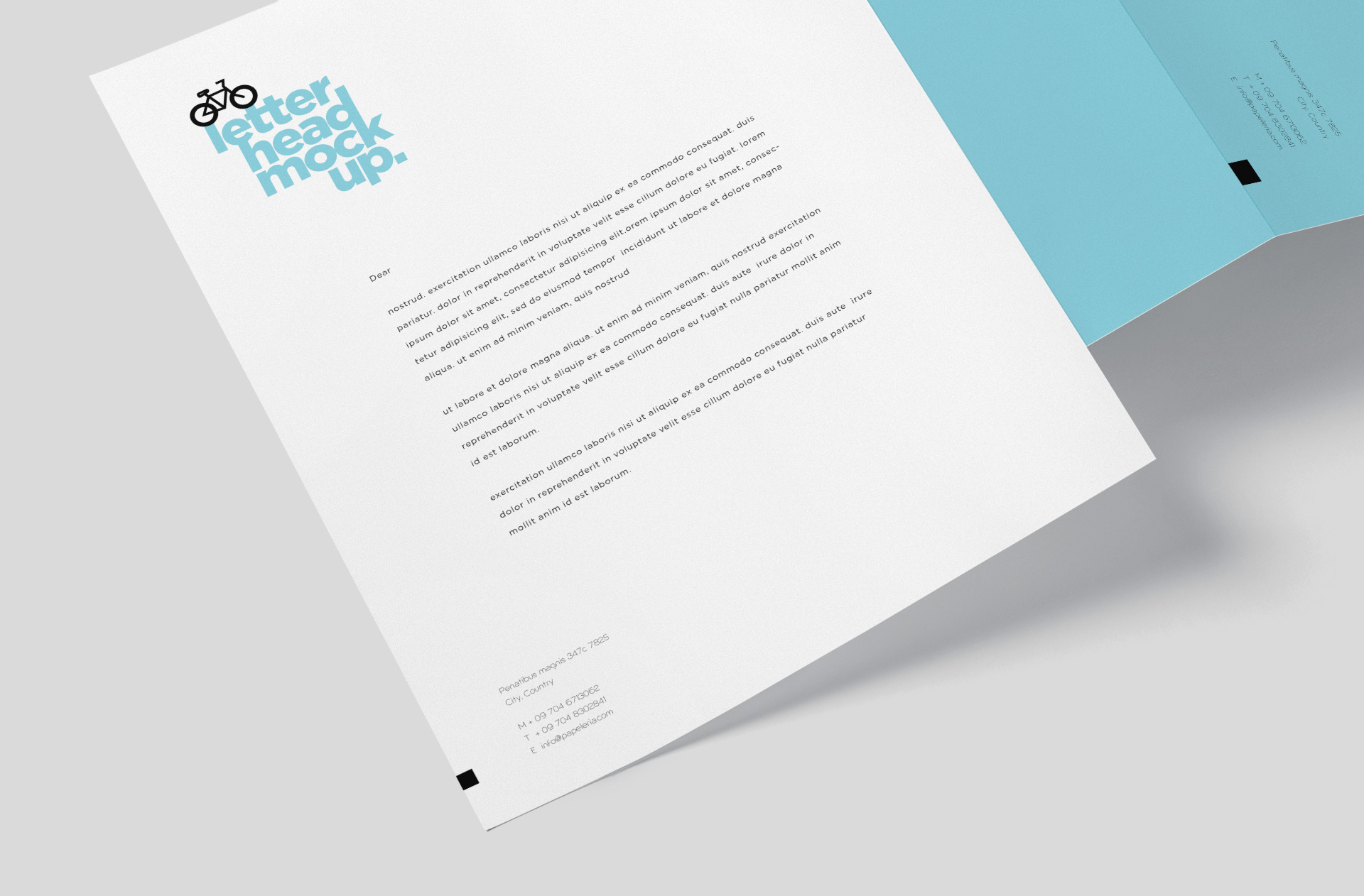 A4 letterhead mockup