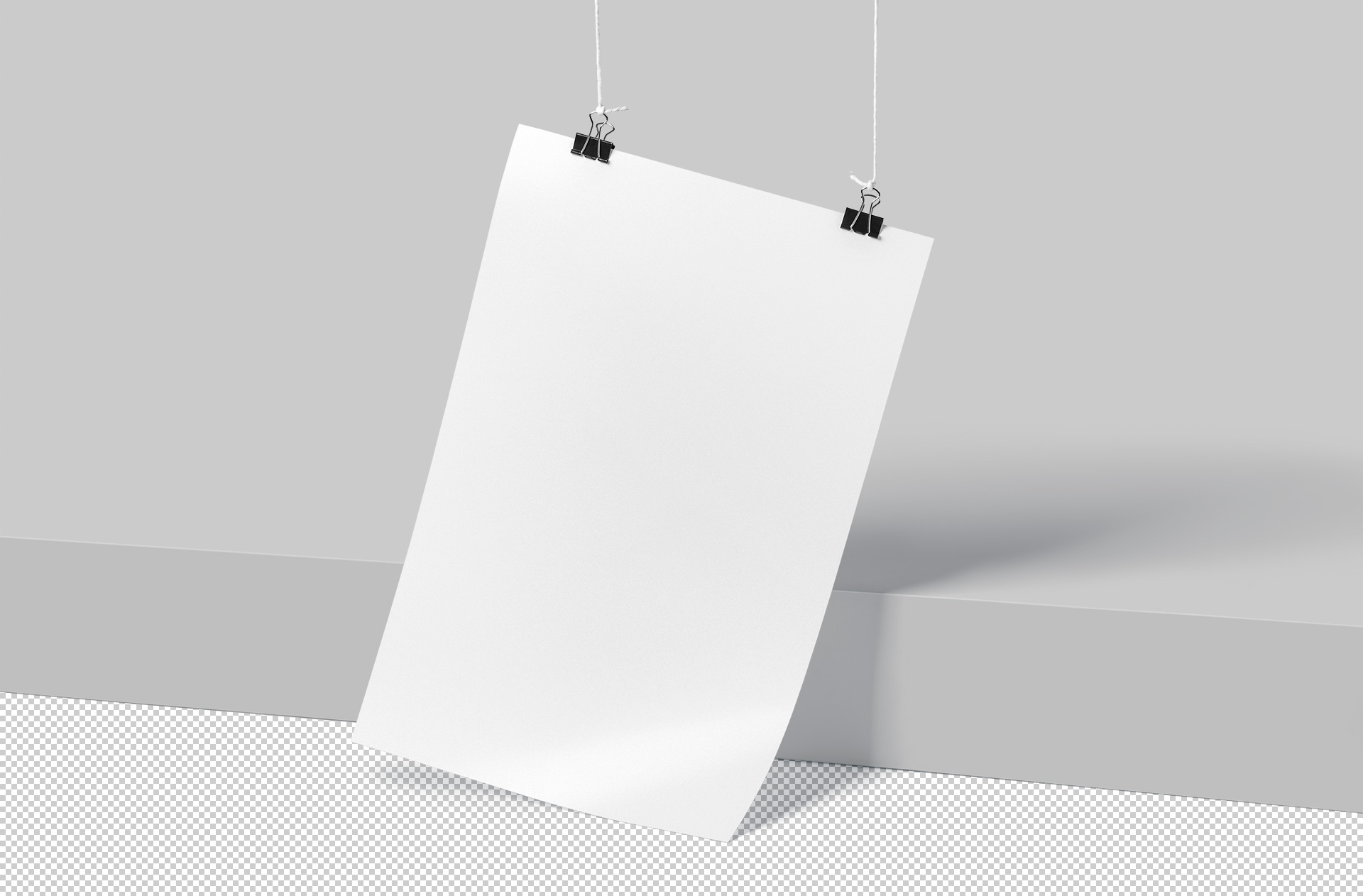 angled poster mock-up