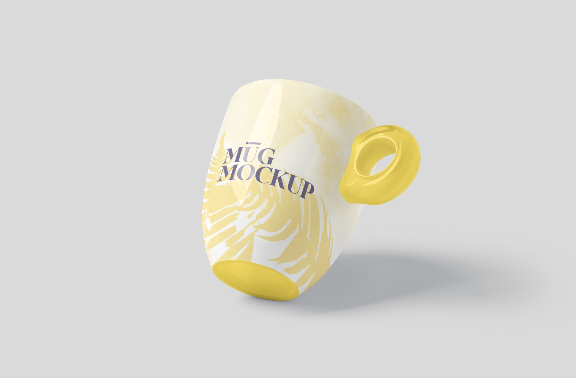 Floating Mug Mockup Realistic Product Showcase