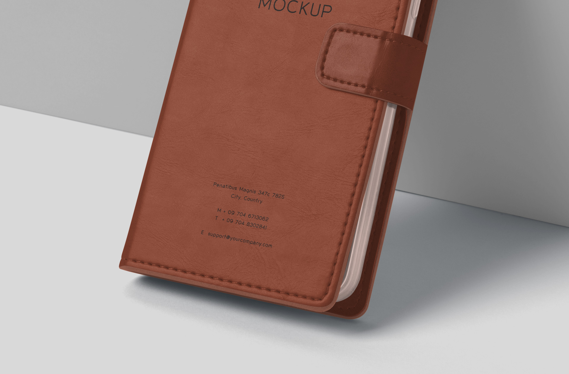brown leather phone case