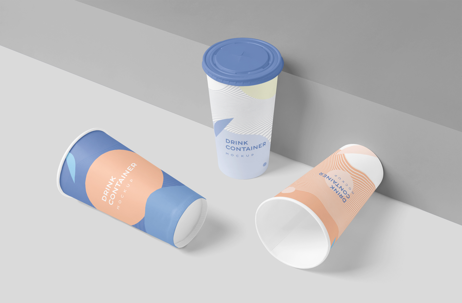 Stacked Paper Cup Mockup – Professional Drink Branding