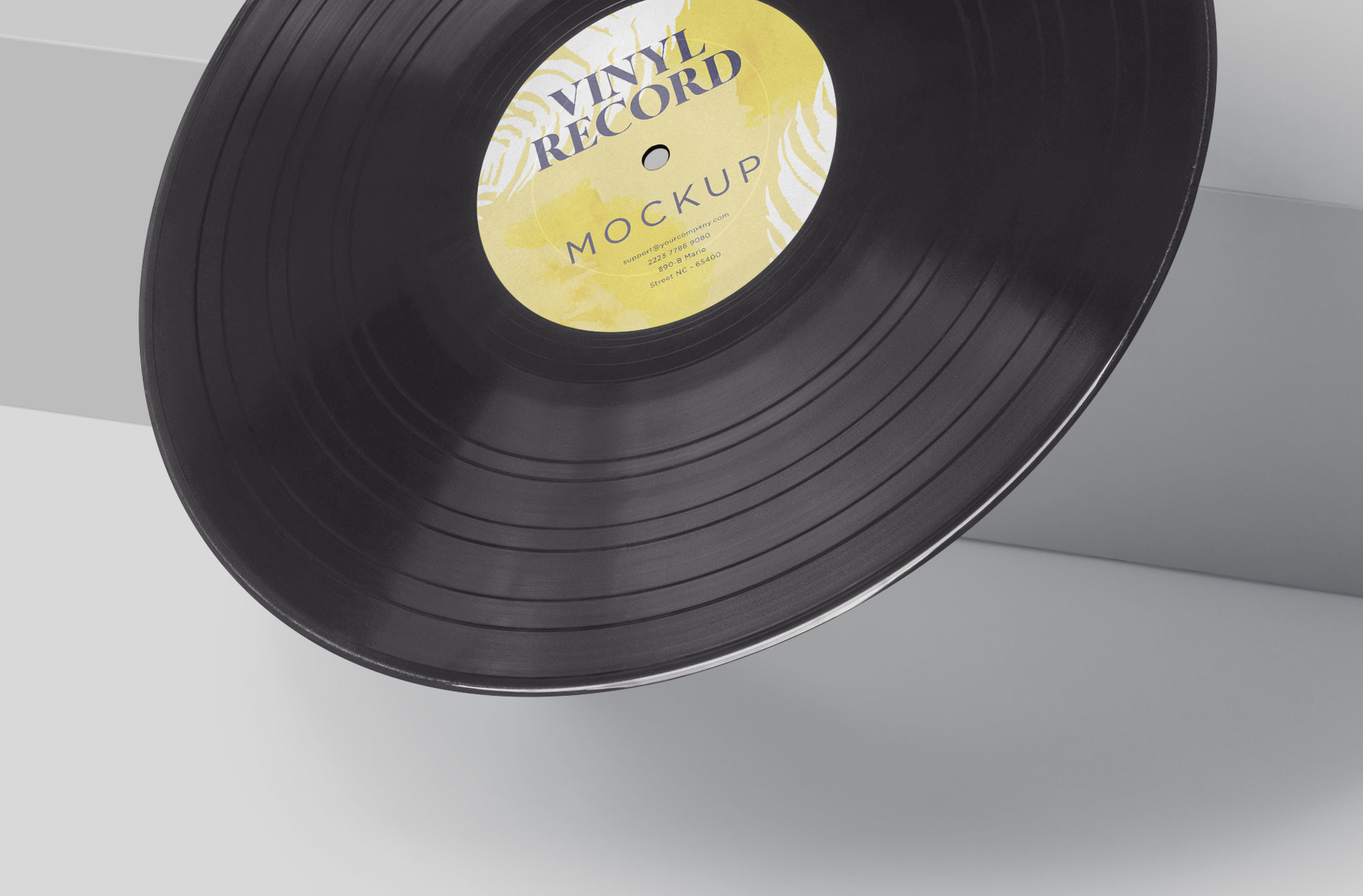 vinyl record mock-up