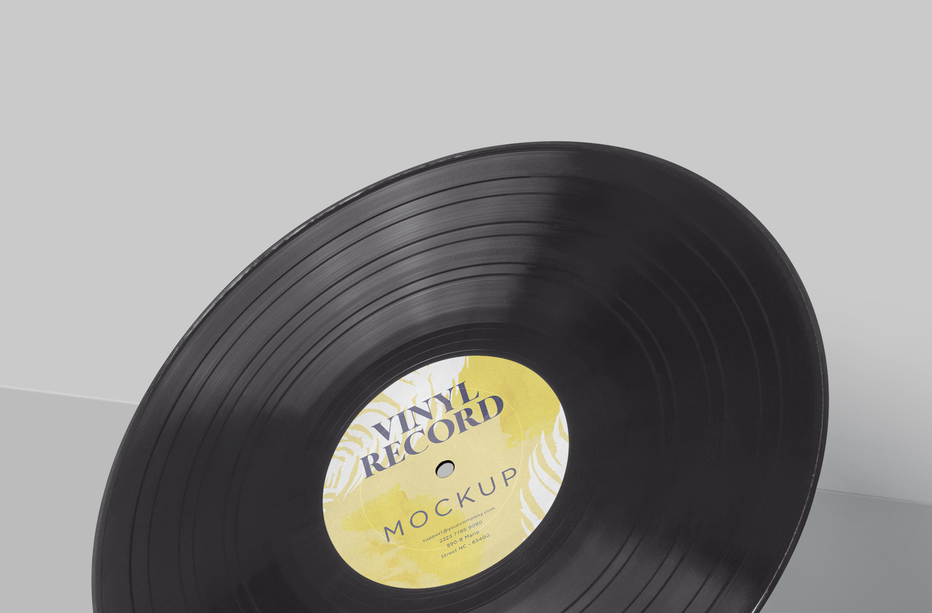vinyl record mock-up