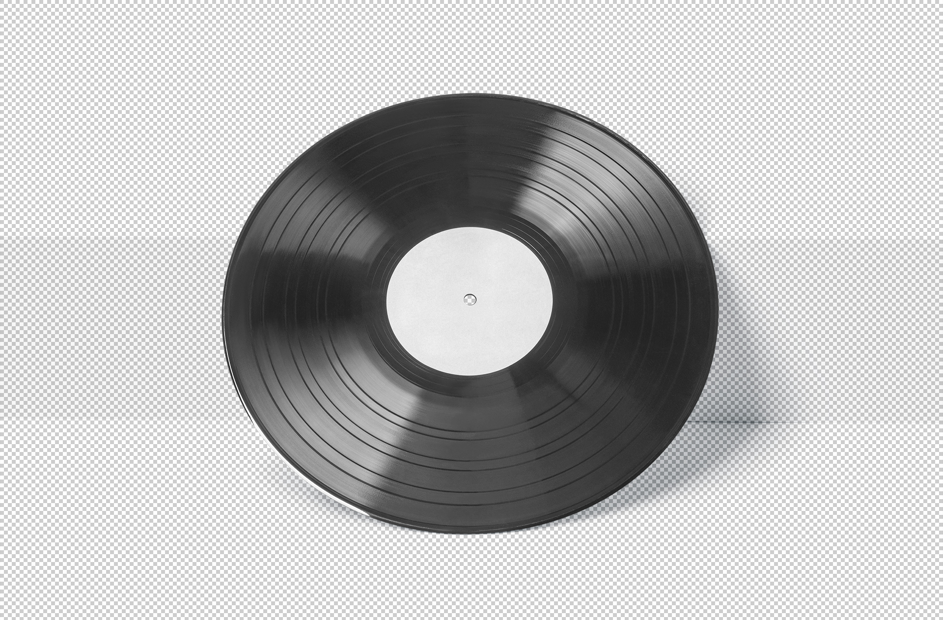 Front View Vinyl Record Mockup – Customizable PSD