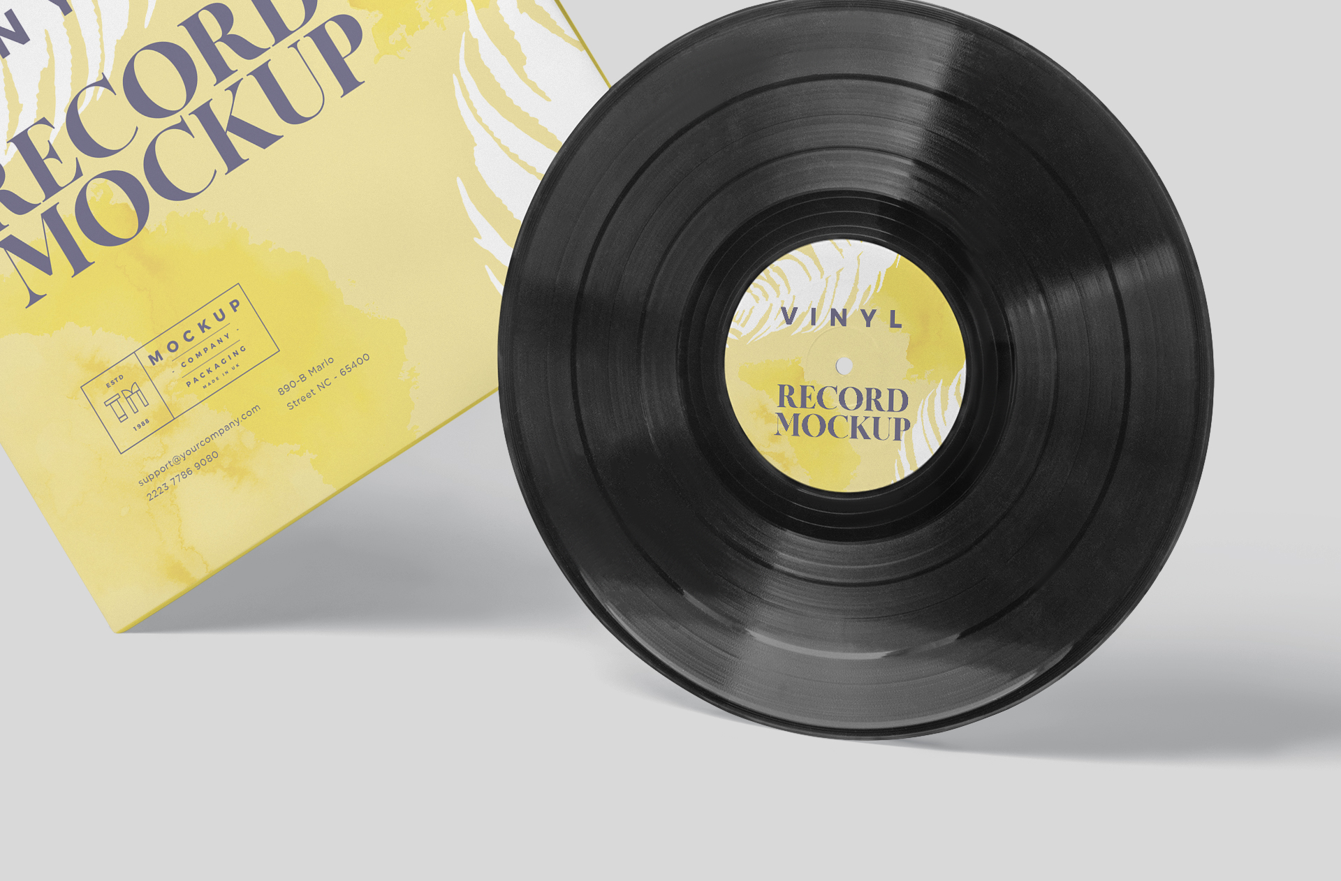editable record sleeve