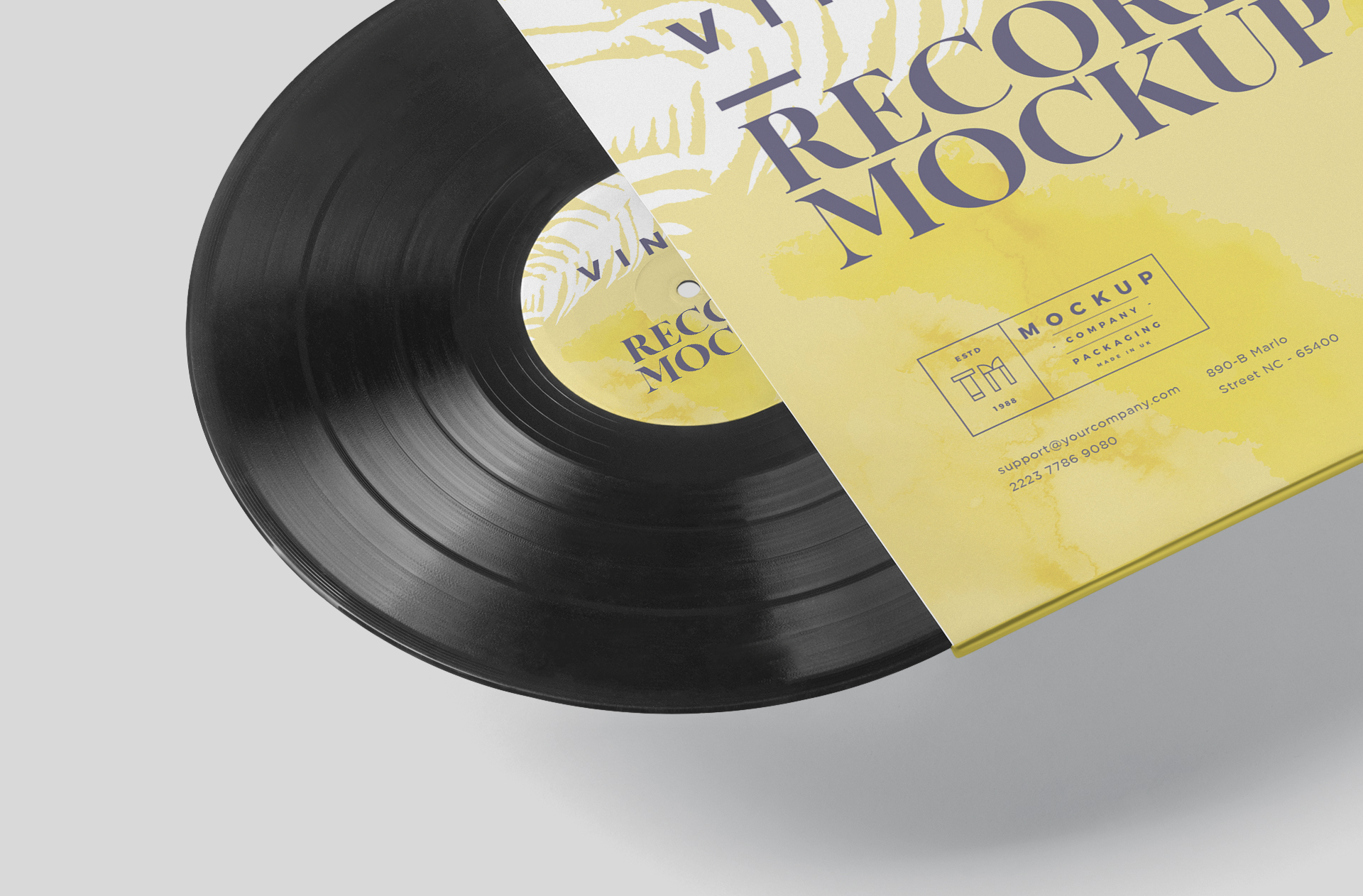 record sleeve mock-up