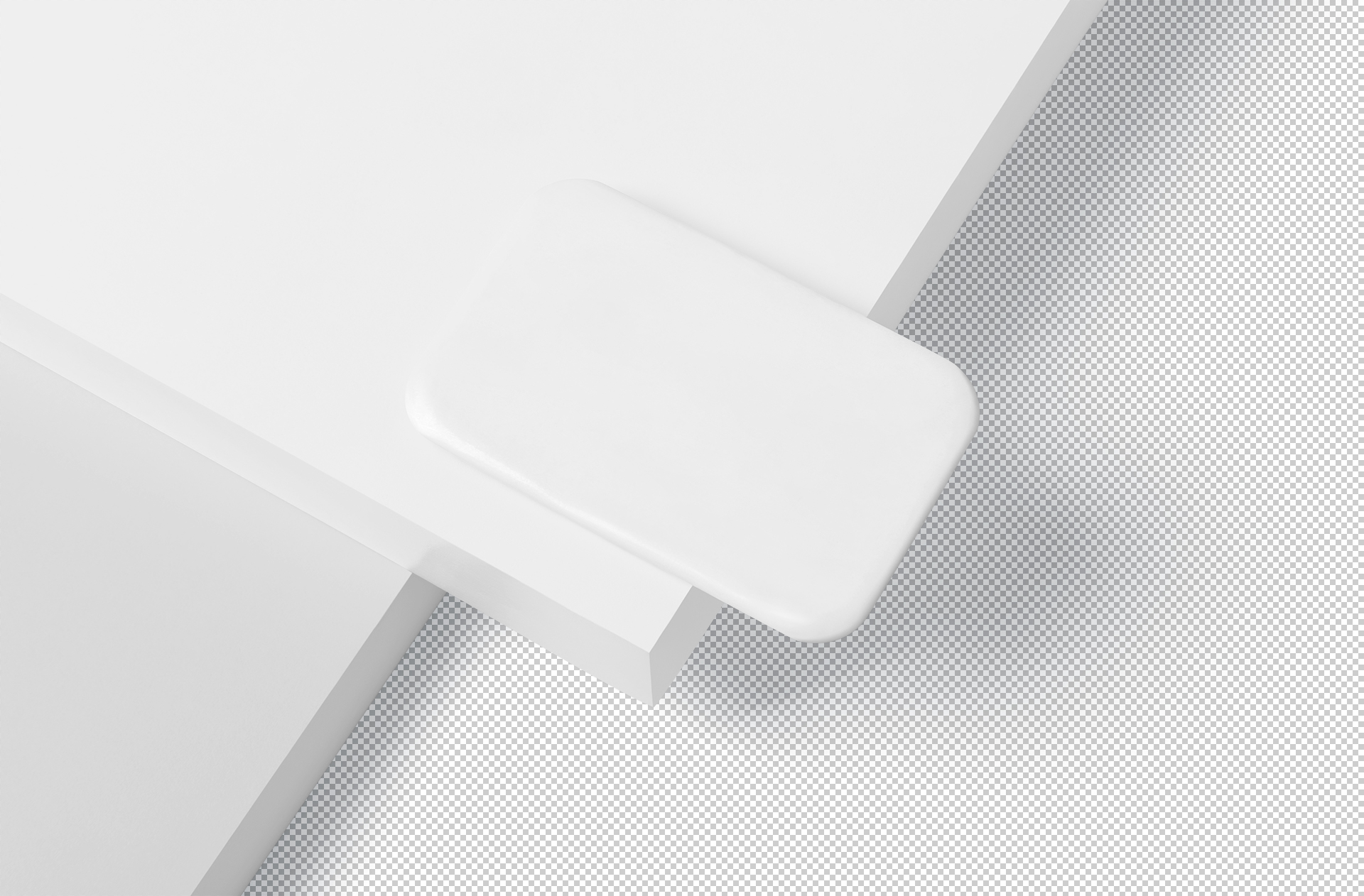 angled badge mock-up