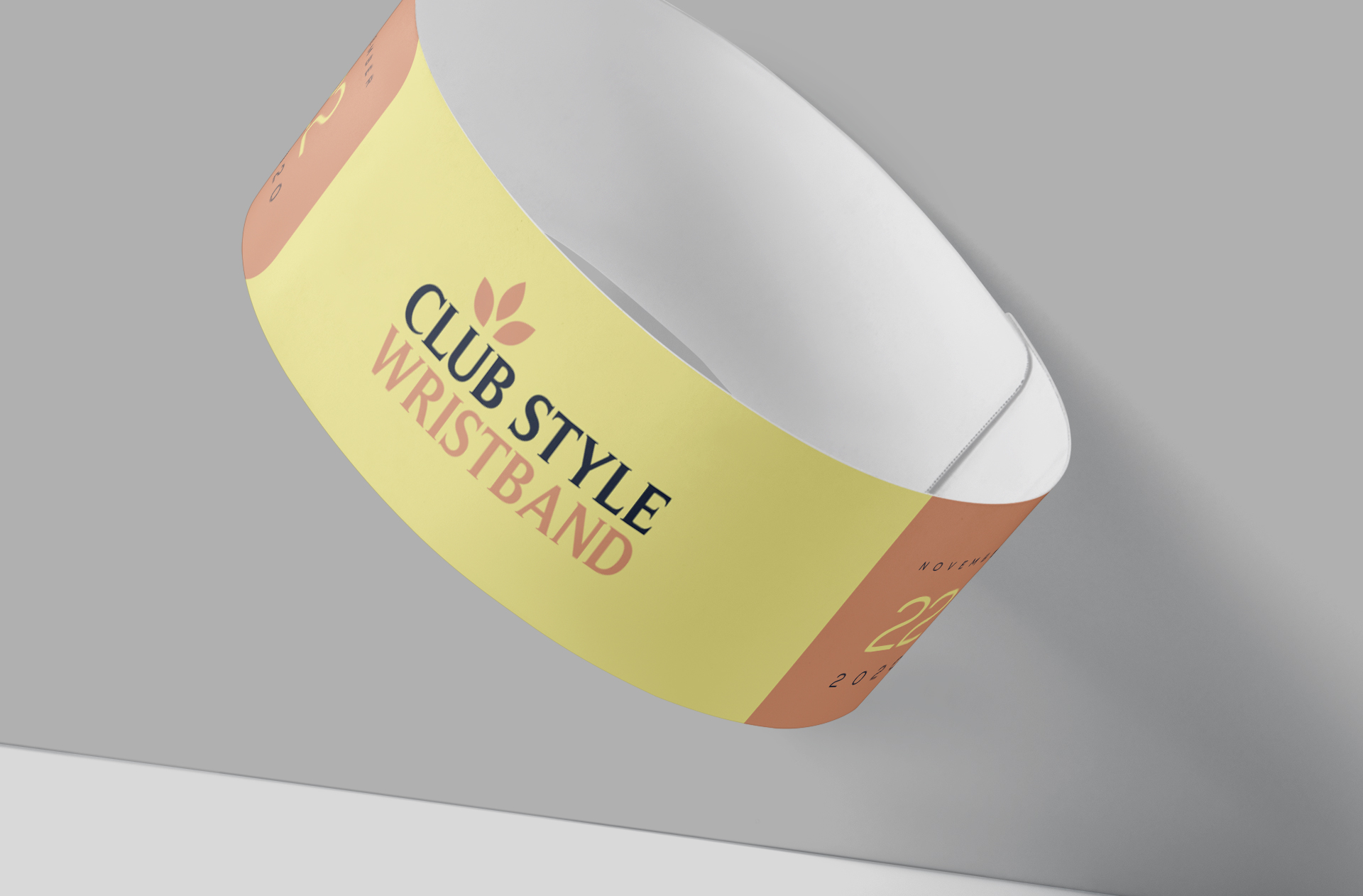 barcoded wristband mock-up