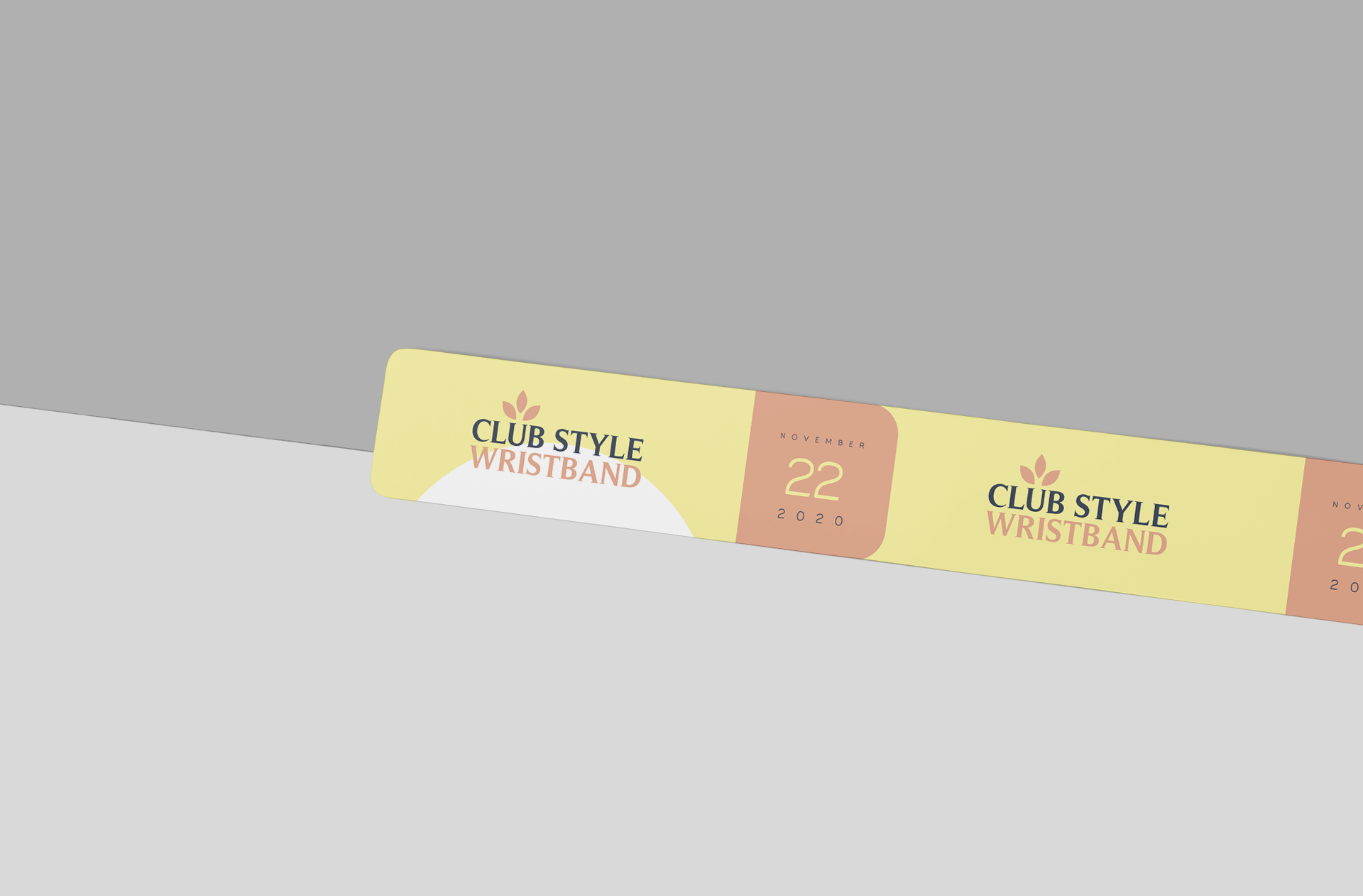 event wristband mockup