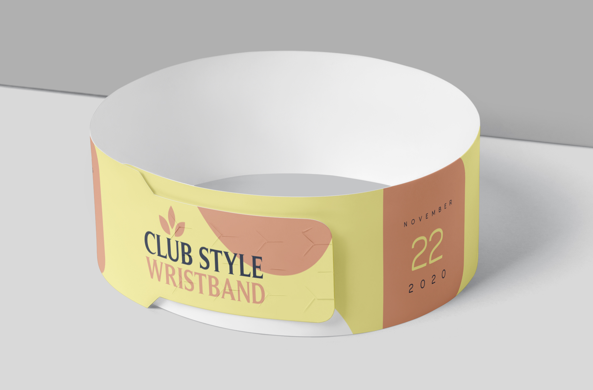 concert wristband mock-up