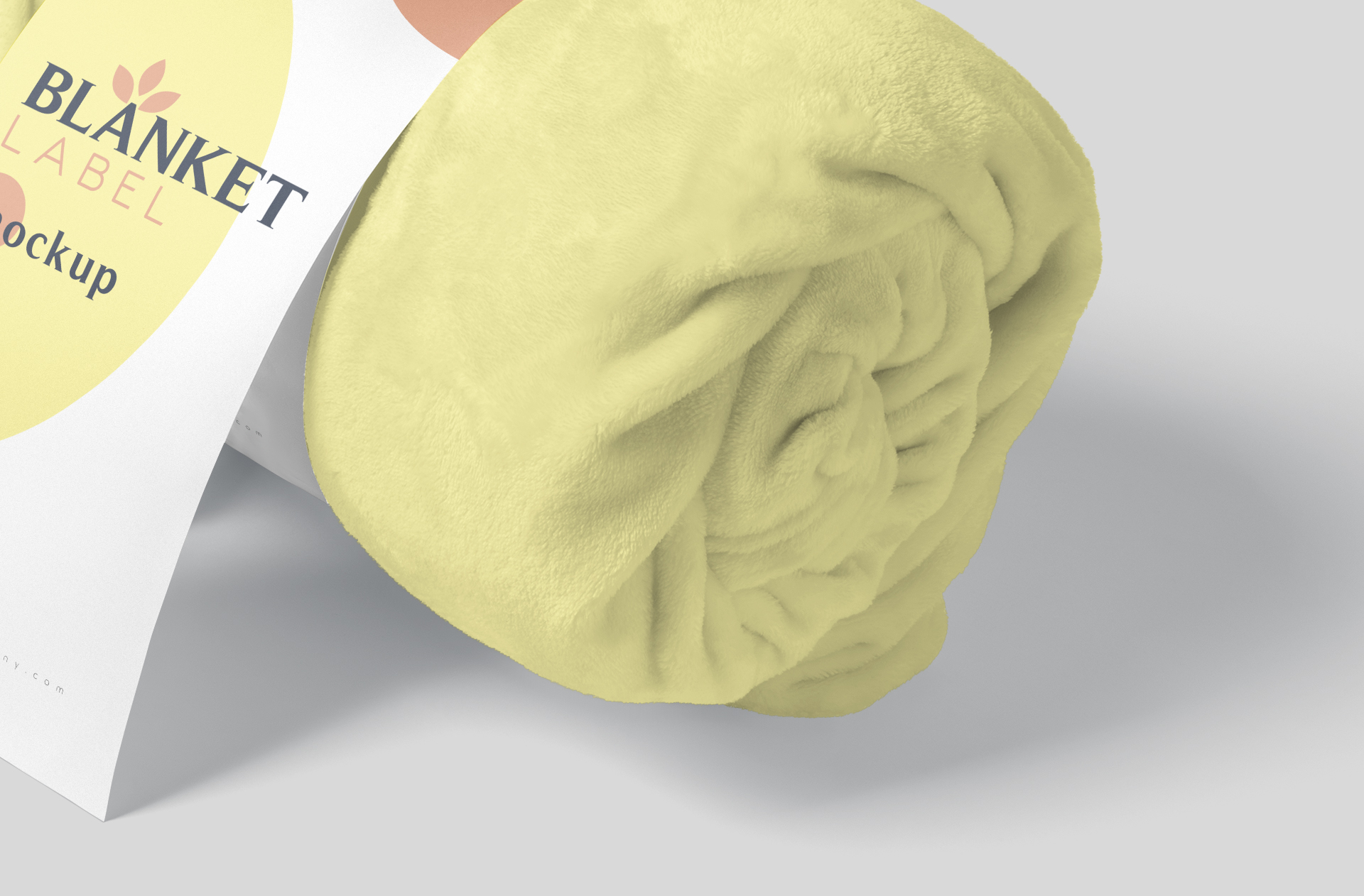 blanket label mockup