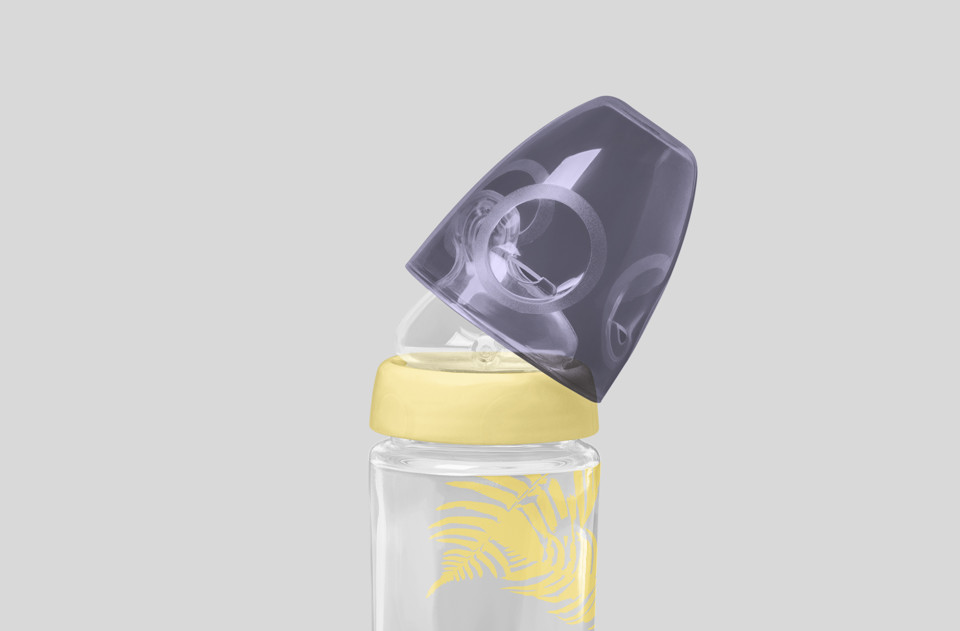 glass baby bottle template