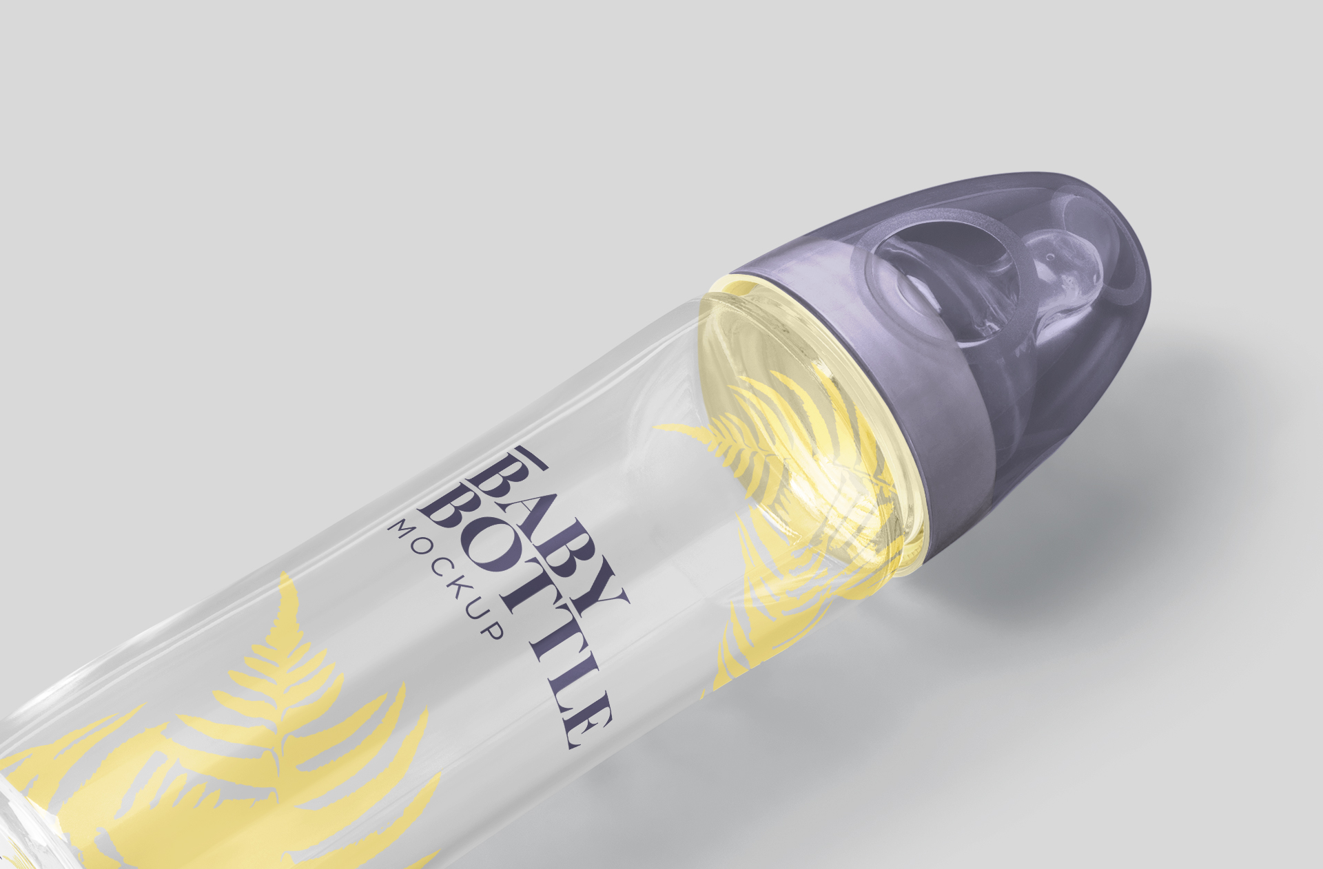 glass baby bottle template