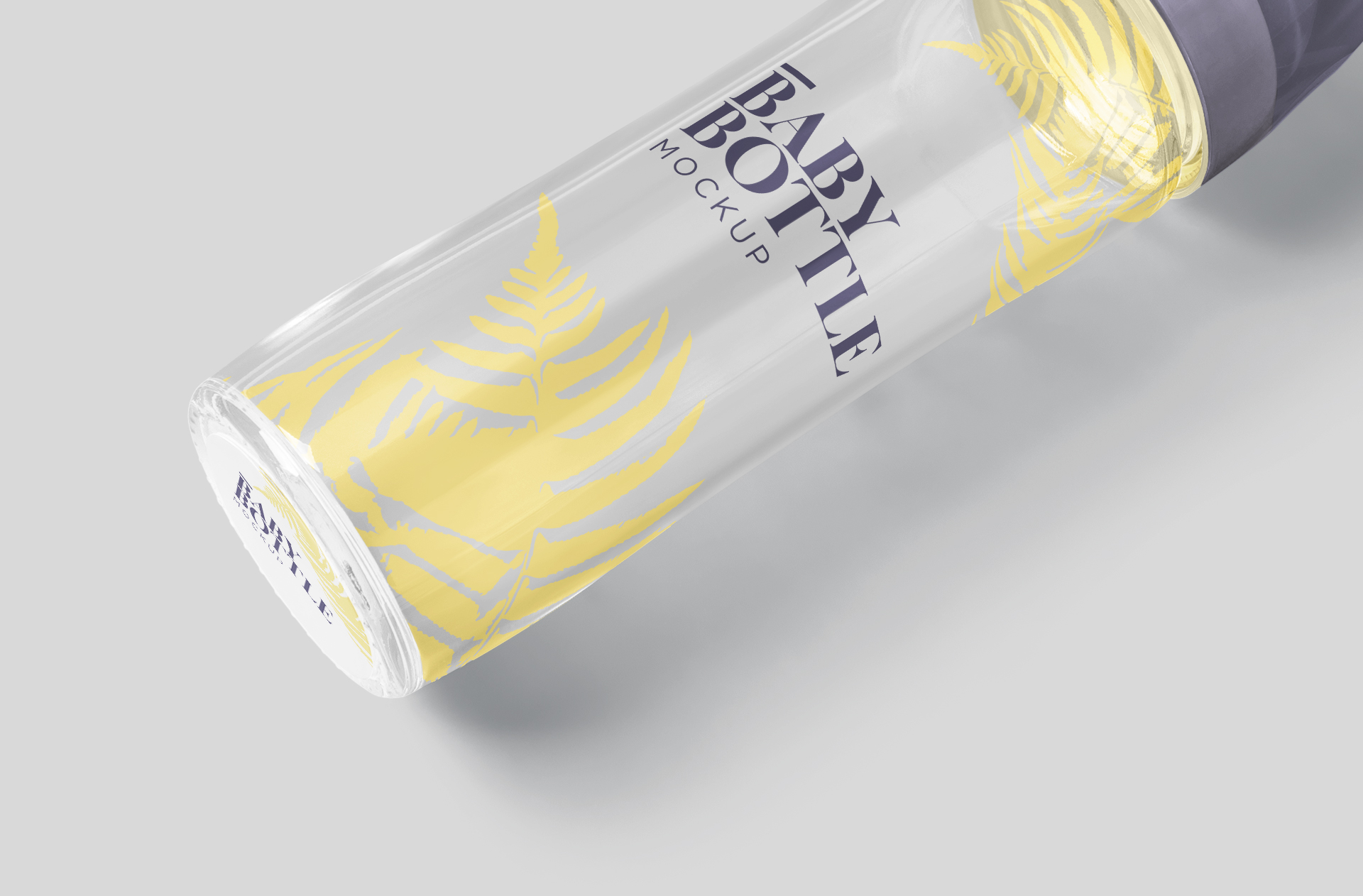 glass baby bottle template