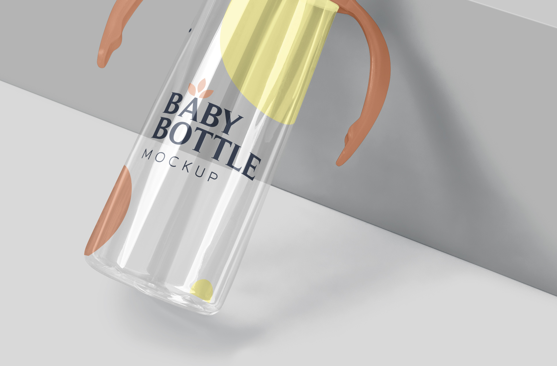 baby bottle mockup