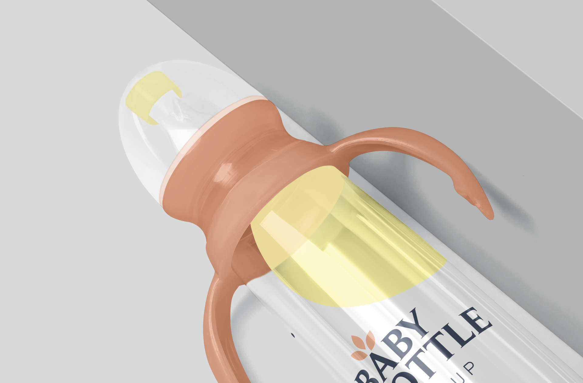glass baby bottle template