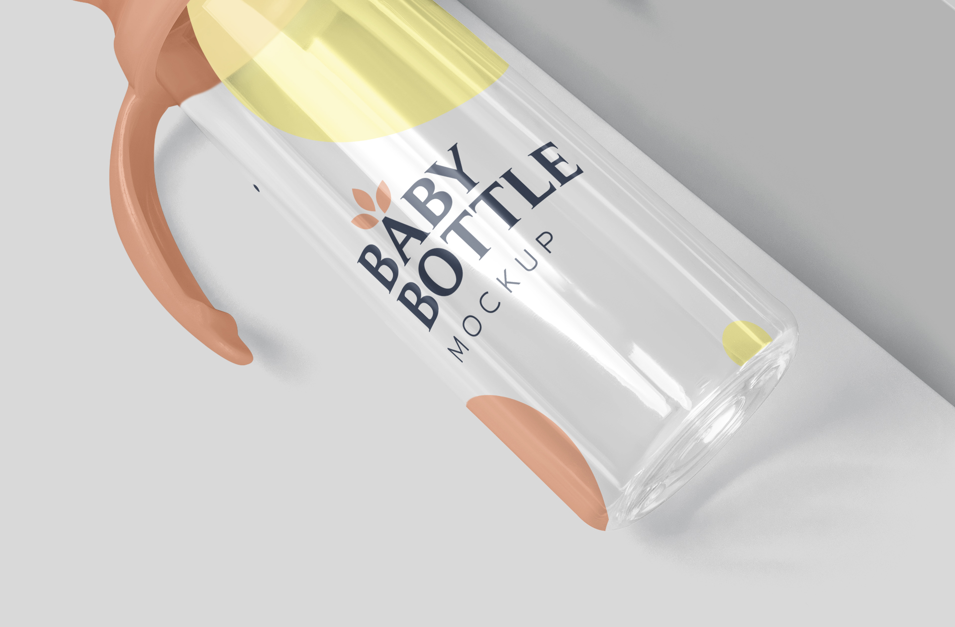 glass baby bottle template