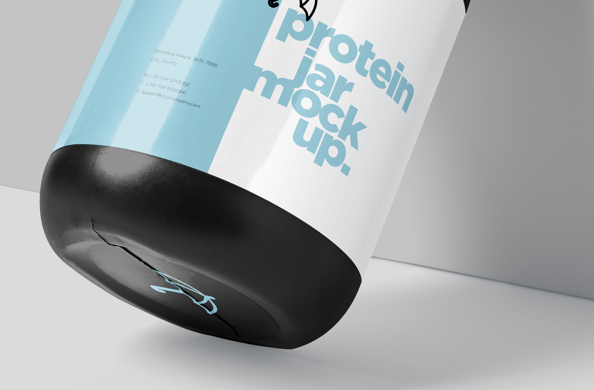 fitness supplement container PSD
