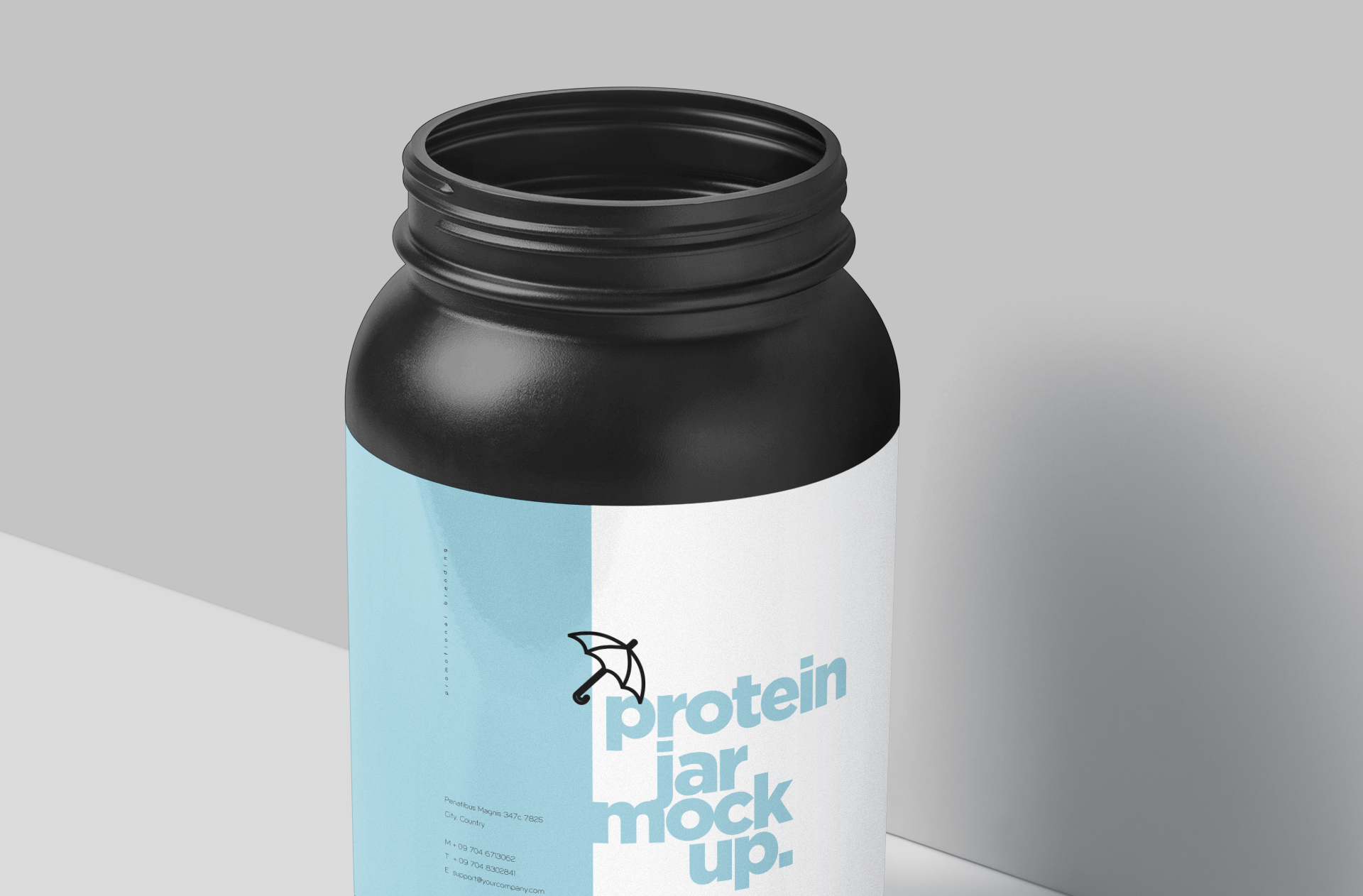 sports nutrition bottle mock-up