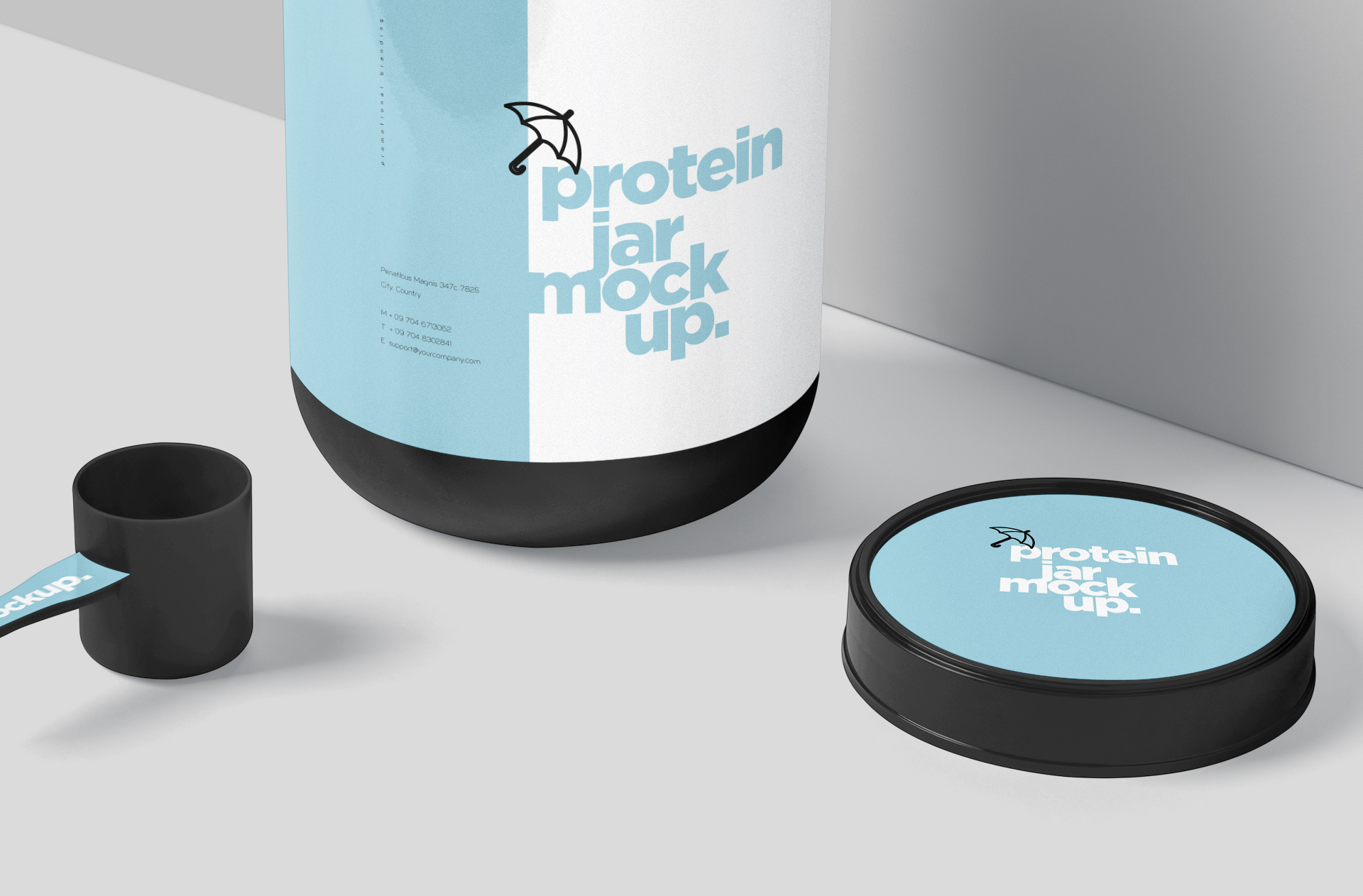 sports nutrition bottle mock-up