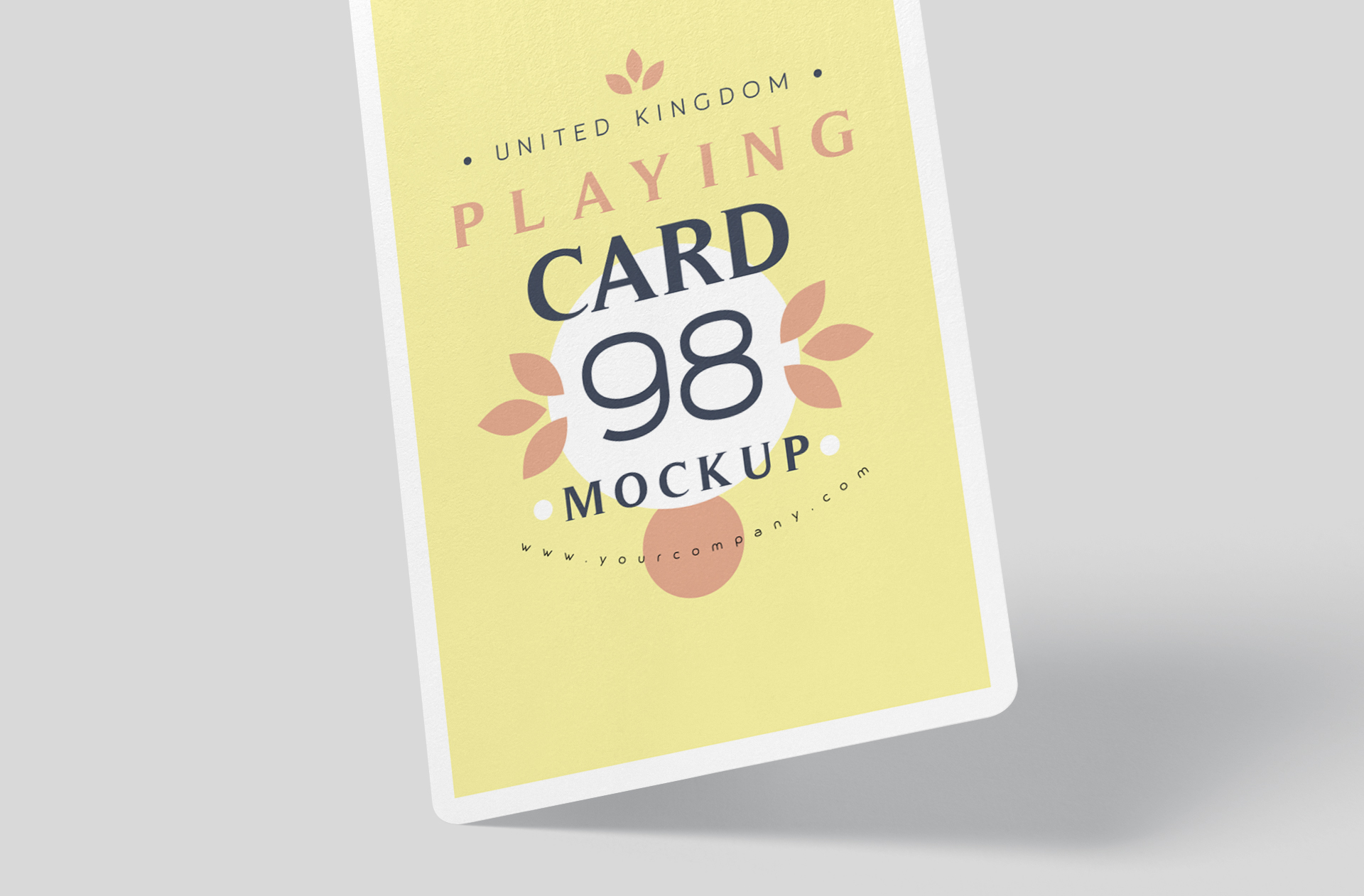 aesthetic playing card PSD
