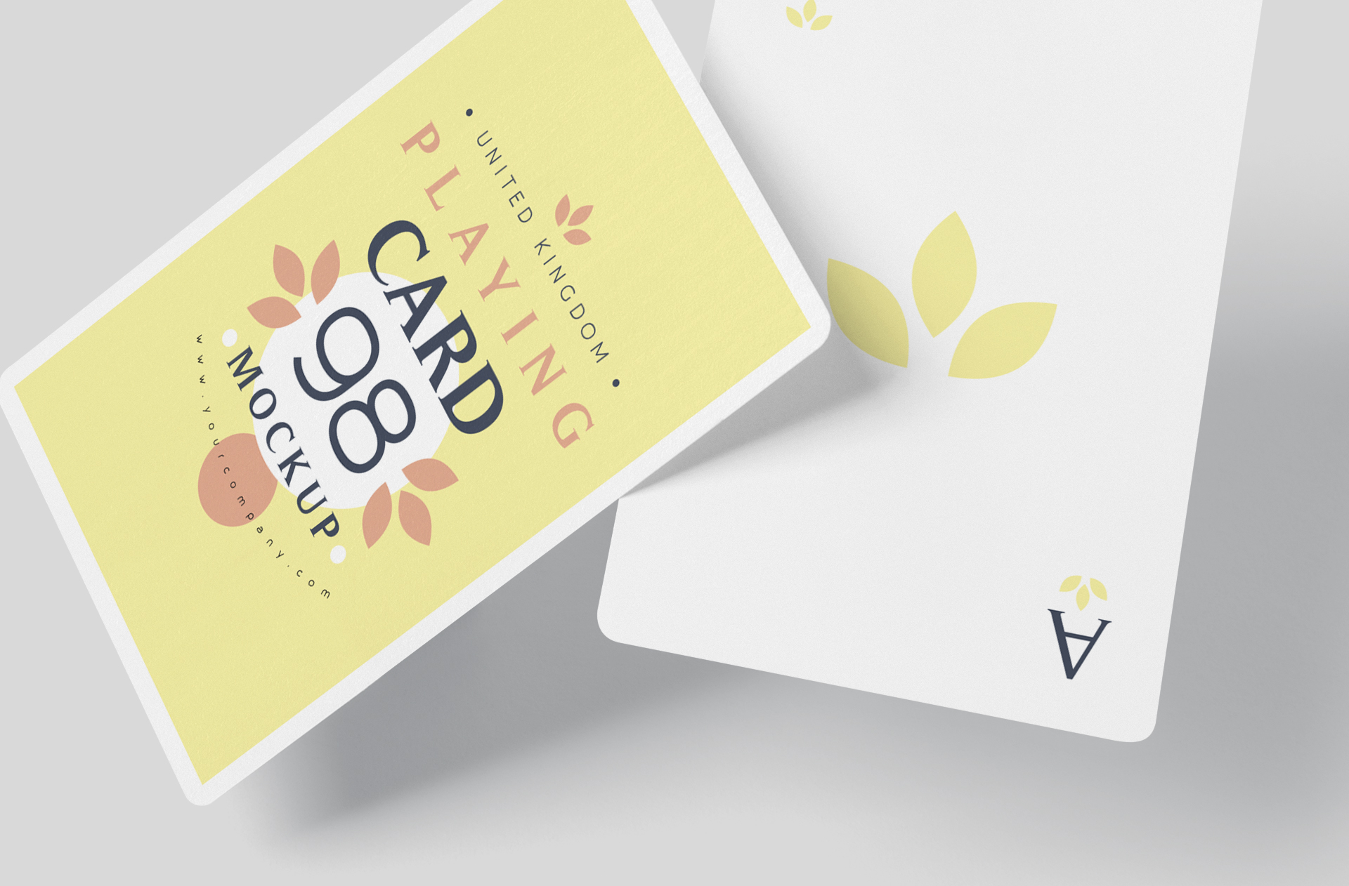 aesthetic playing card PSD