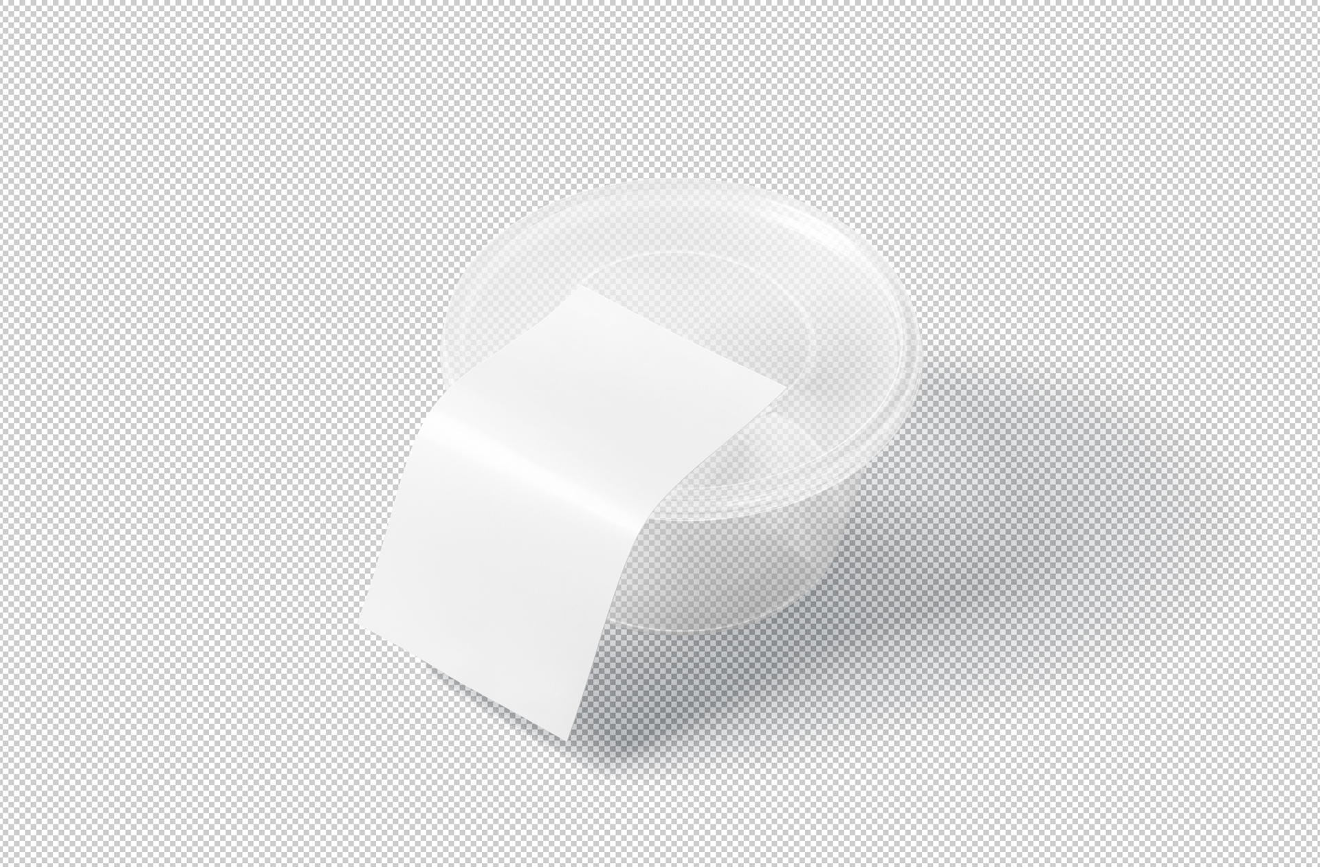 airtight plastic container mockup