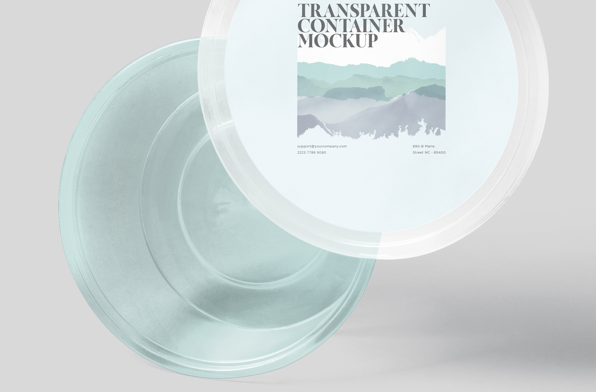 cosmetic container mock-up