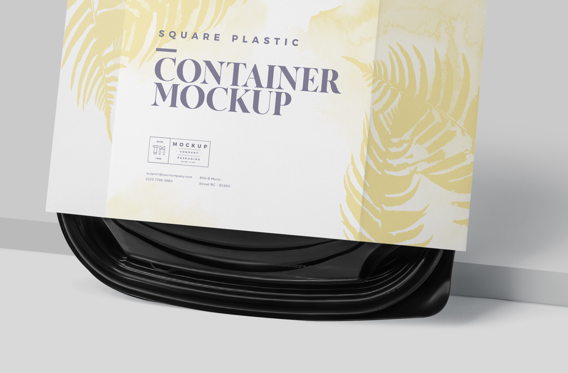 airtight container mock-up