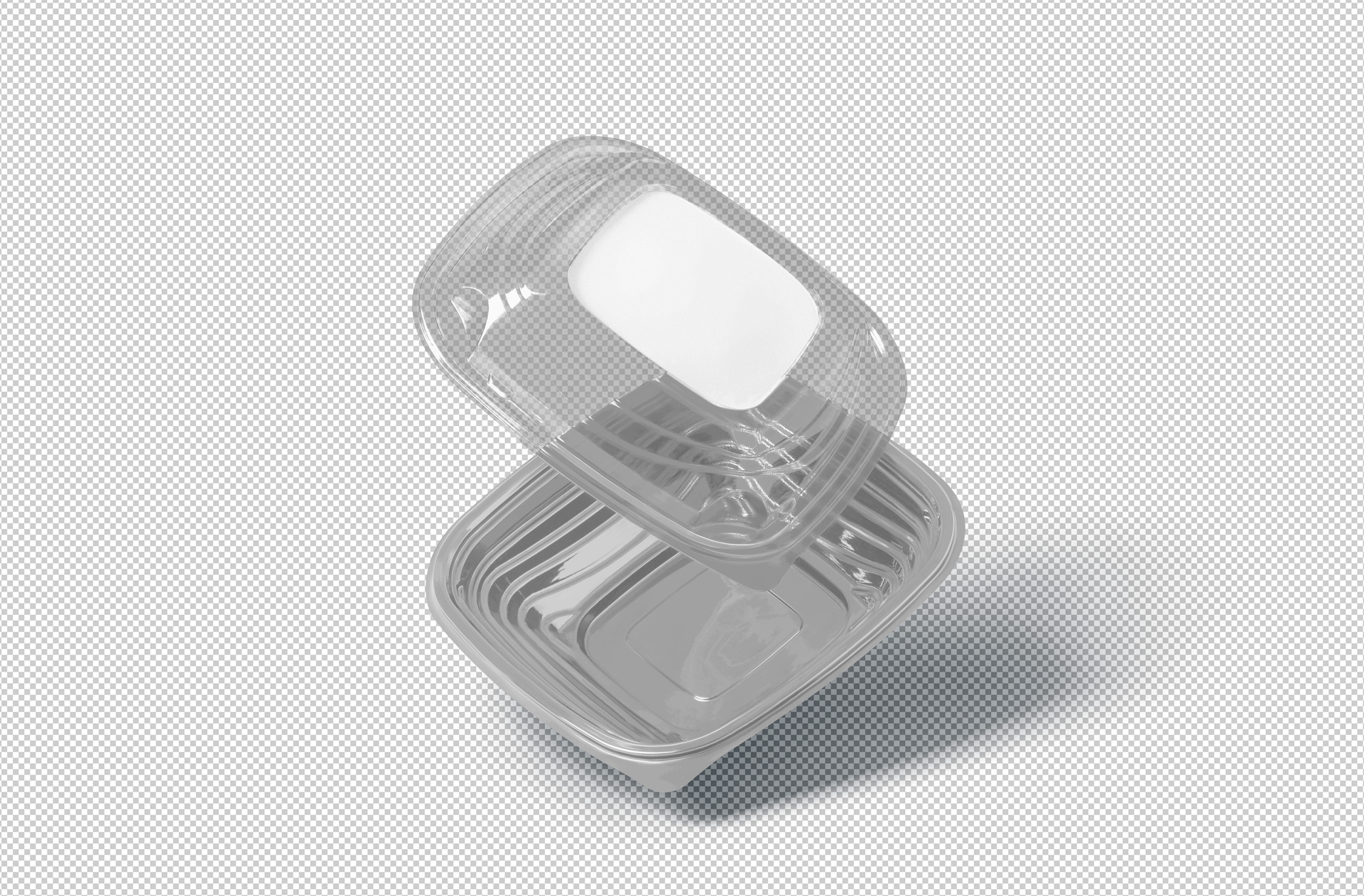 black plastic container
