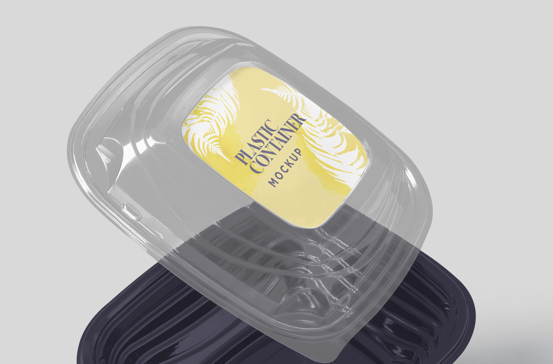 black plastic container